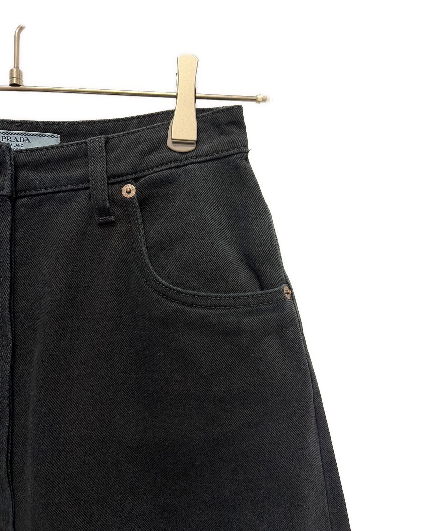 中古・古着通販】PRADA (プラダ) デニムパンツ GFP519 ブラック サイズ