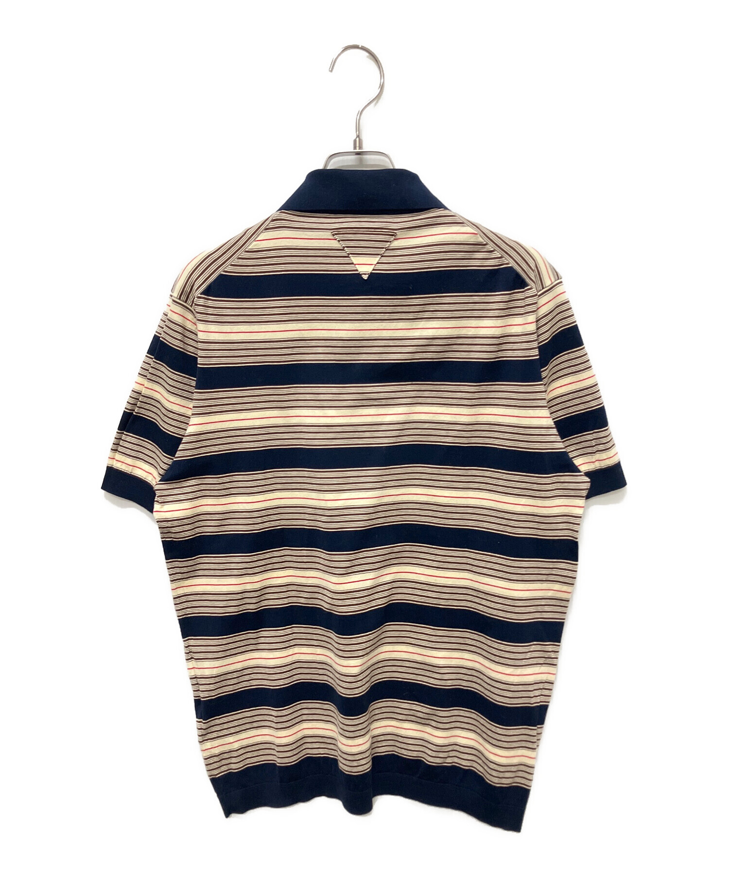 中古・古着通販】PRADA (プラダ) ストライプ コットン ポロシャツ