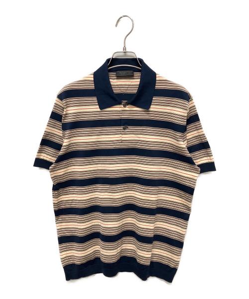 中古・古着通販】PRADA (プラダ) ストライプ コットン ポロシャツ