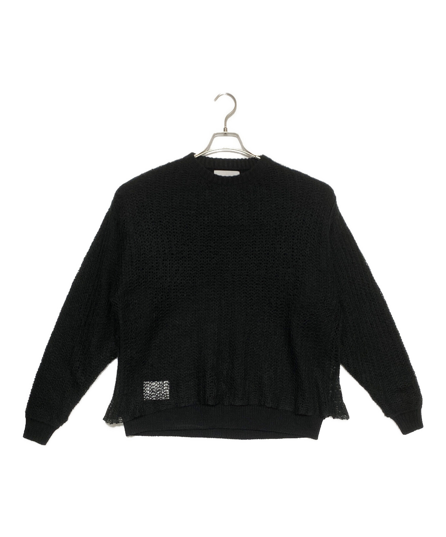 WTAPS 骨クロスデザイン ブラックニットセーター ⁄ SWEATER WTAPS 