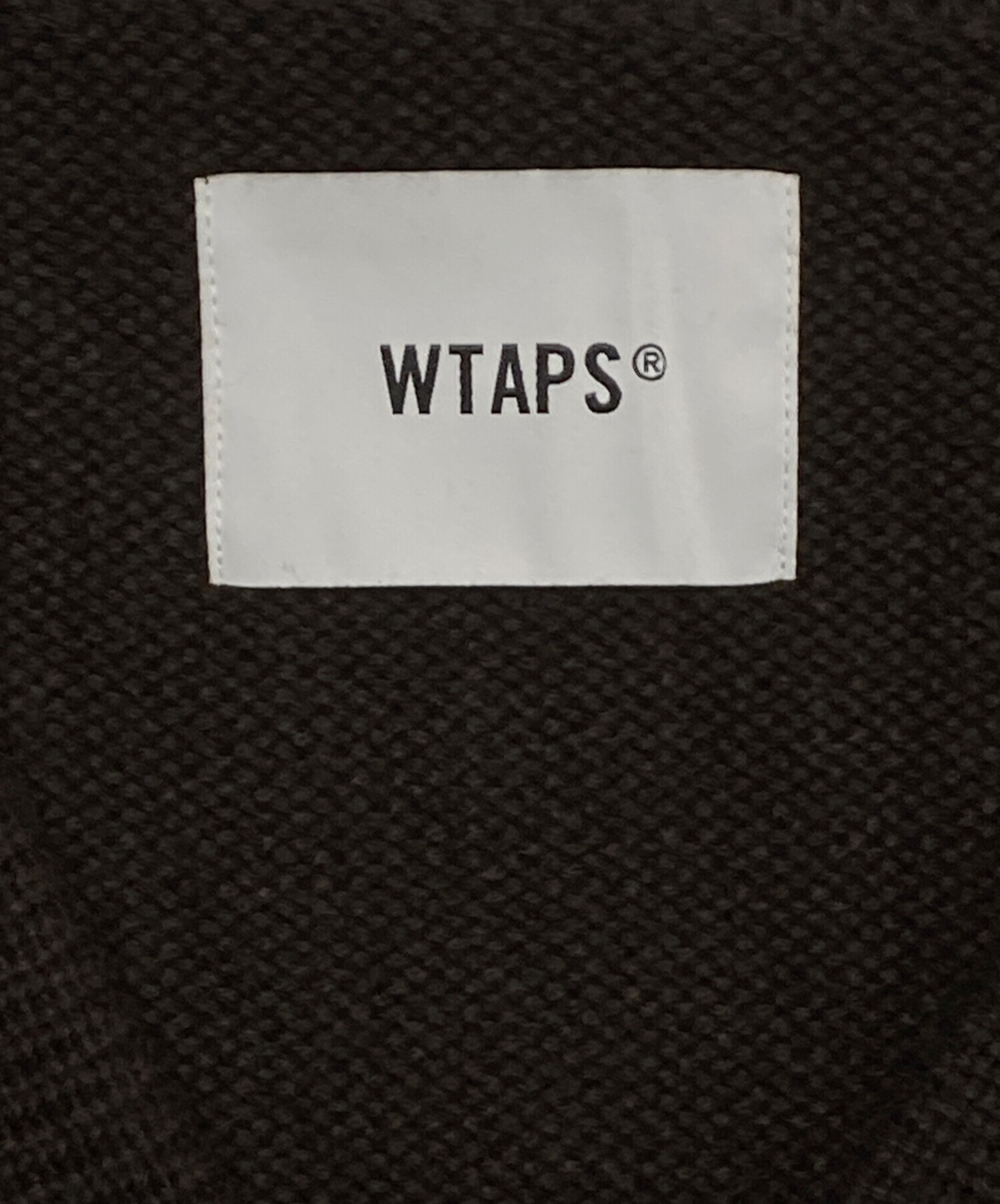 WTAPS ダブルタップス ロゴ ニット ジップ カーディガン ブラウン 中古・古着通販】WTAPS (ダブルタップス) Sweaterジップカーディガン