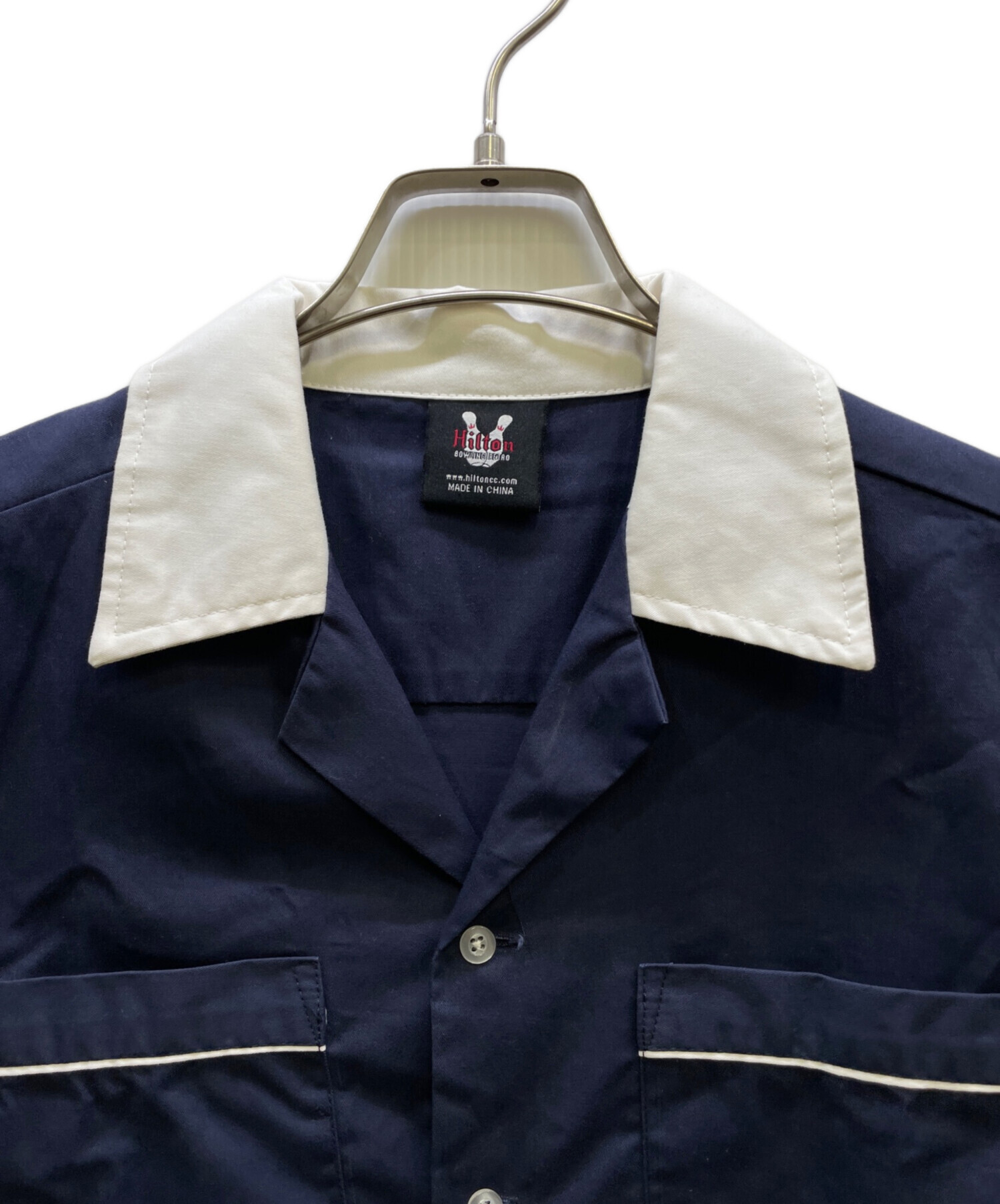 中古・古着通販】Hilton (ヒルトン) ボウリングシャツ ネイビー サイズ