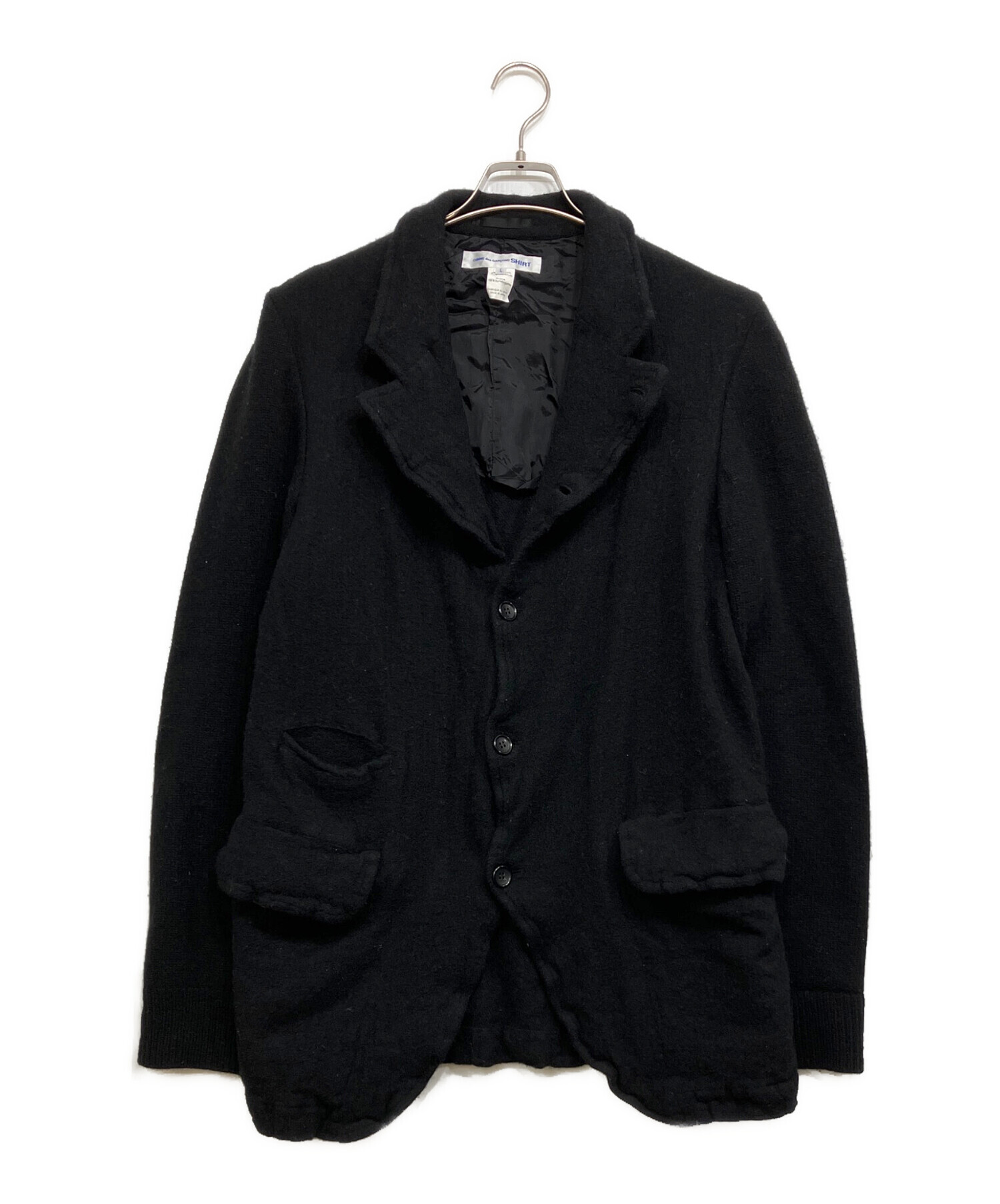 ブラックコムデギャルソン　ジャケット風　シャツ 中古・古着通販】COMME des GARCONS SHIRT (コムデギャルソンシャツ