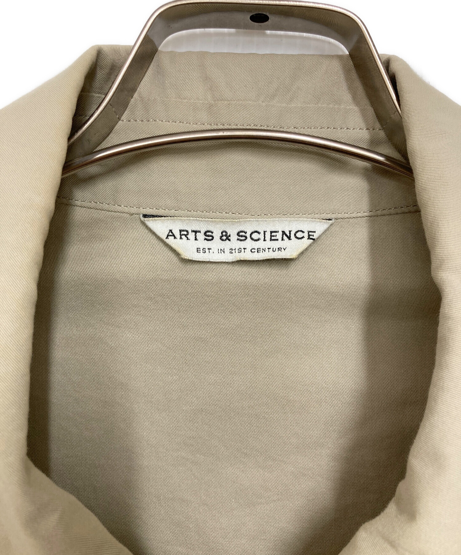 ARTS&amp;SCIENCE アーツアンドサイエンス ストール  ベージュ 【古着】【中古】【送料無料】 ARTS&SCIENCE - ARTS&SCIENCE アーツアンドサイエンス ストール