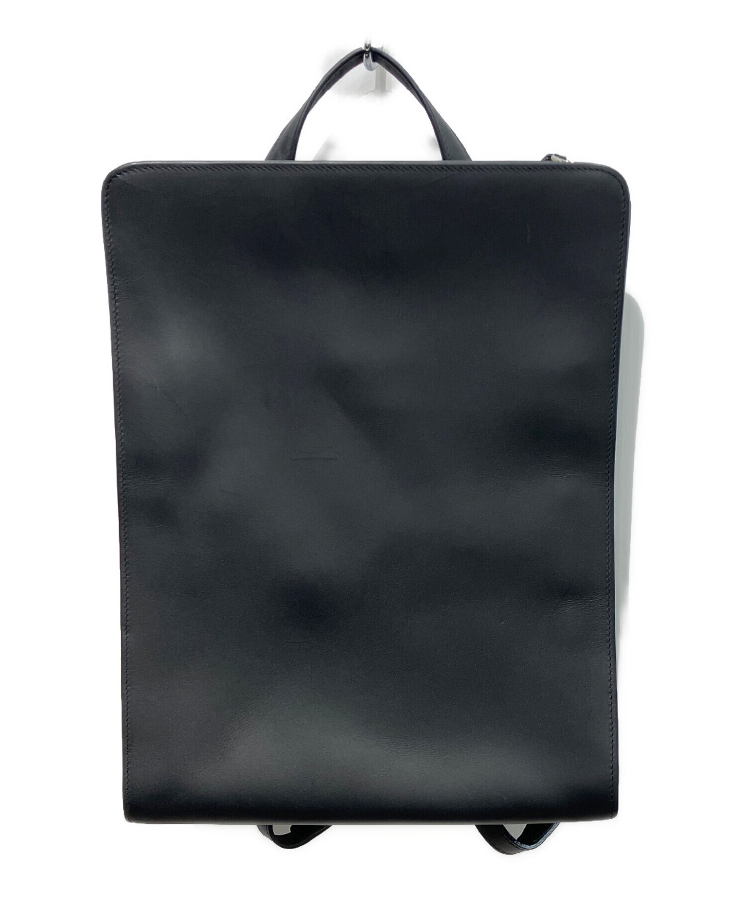 TRION レザーリュック ブラック 中古・古着通販】TRION (トライオン) レザーリュック ブラック