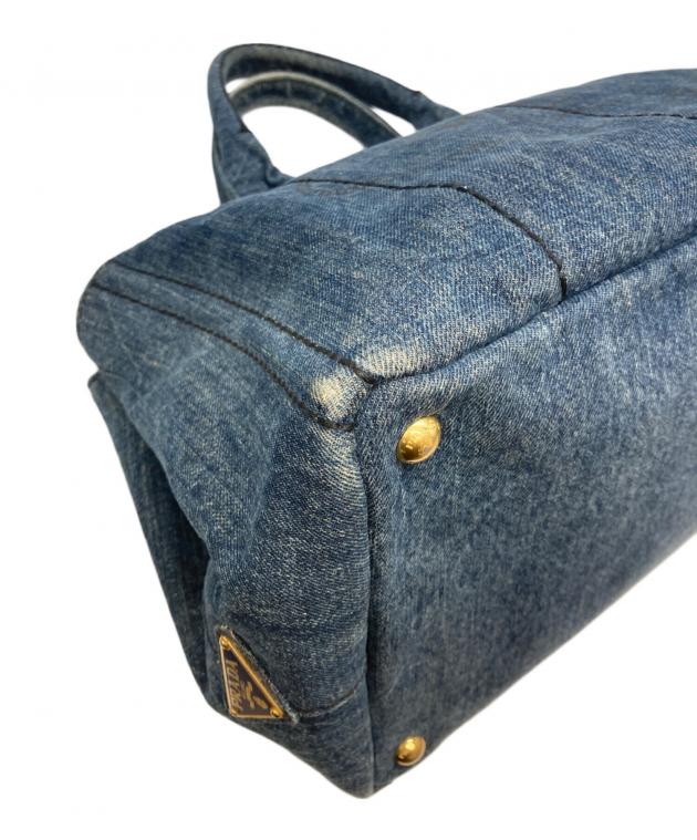 中古・古着通販】PRADA (プラダ) カナパ/デニムトートバッグ