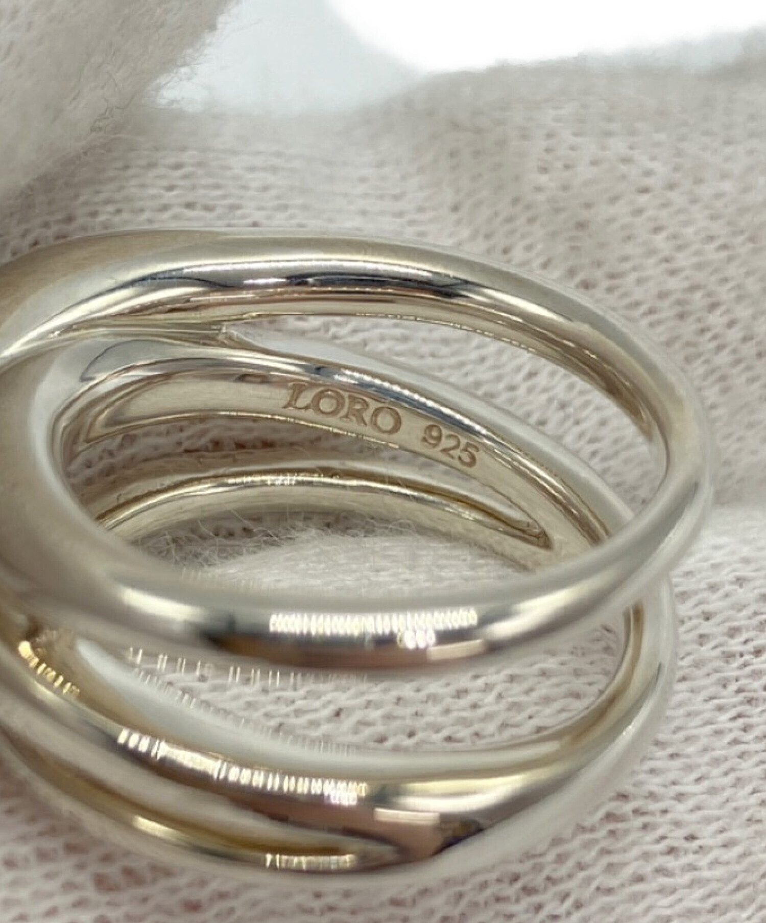 中古・古着通販】LORO (ローロ) shape ring 02 シルバー サイズ:9号