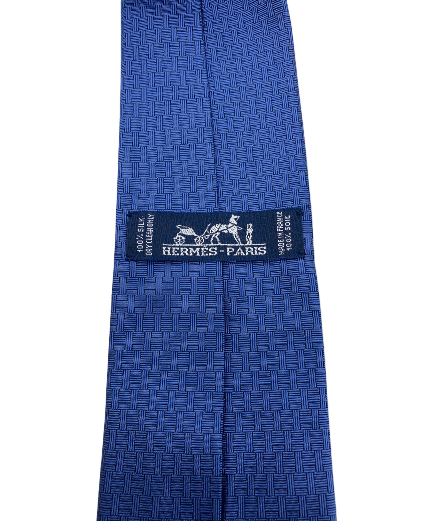 中古・古着通販】HERMES (エルメス) シルクネクタイ ネイビー サイズ