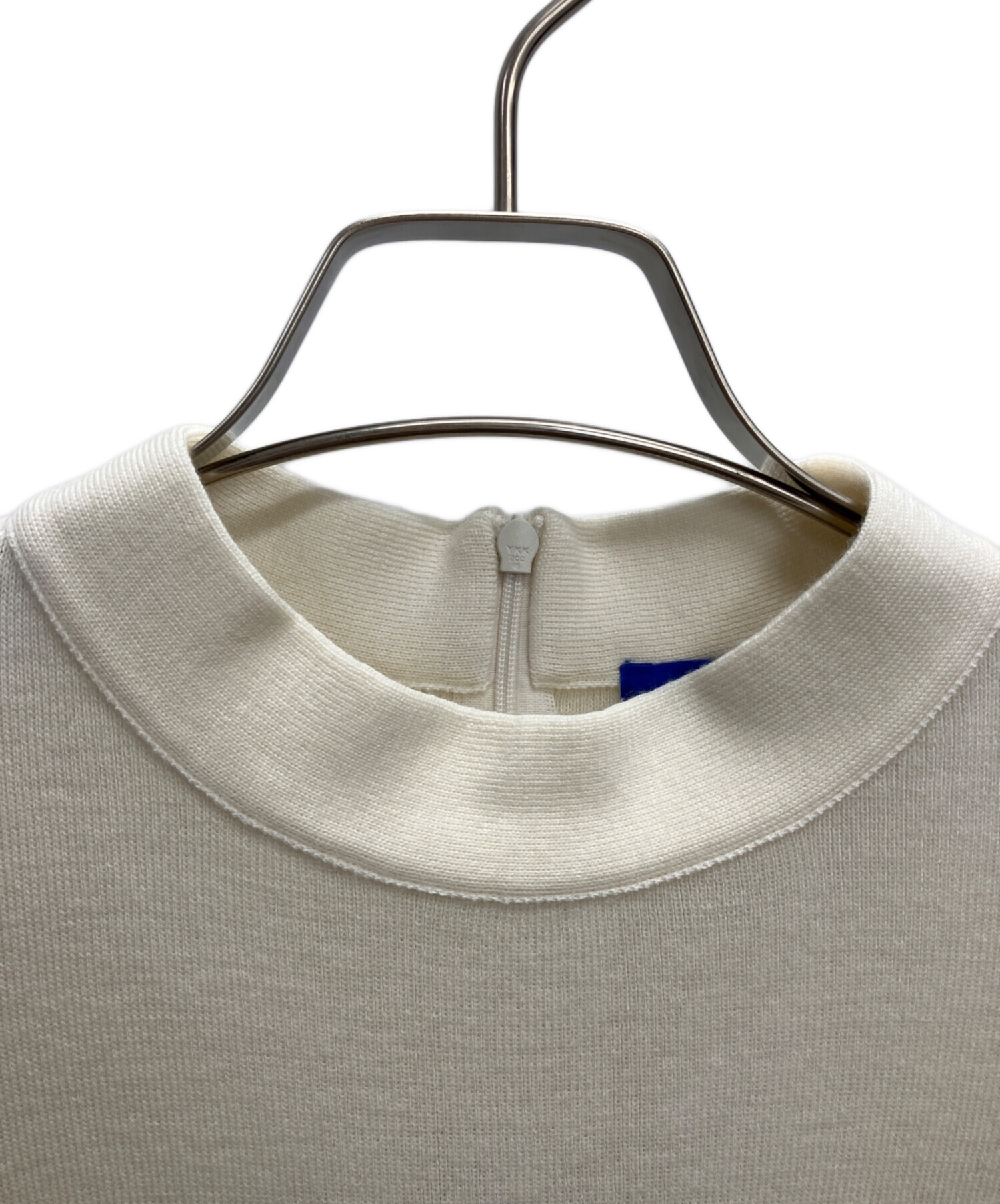 ブルーレーベルクレストブリッジ ワンピース　ベージュ×ブルー　38 中古・古着通販】BLUE LABEL CRESTBRIDGE (ブルーレーベルクレスト