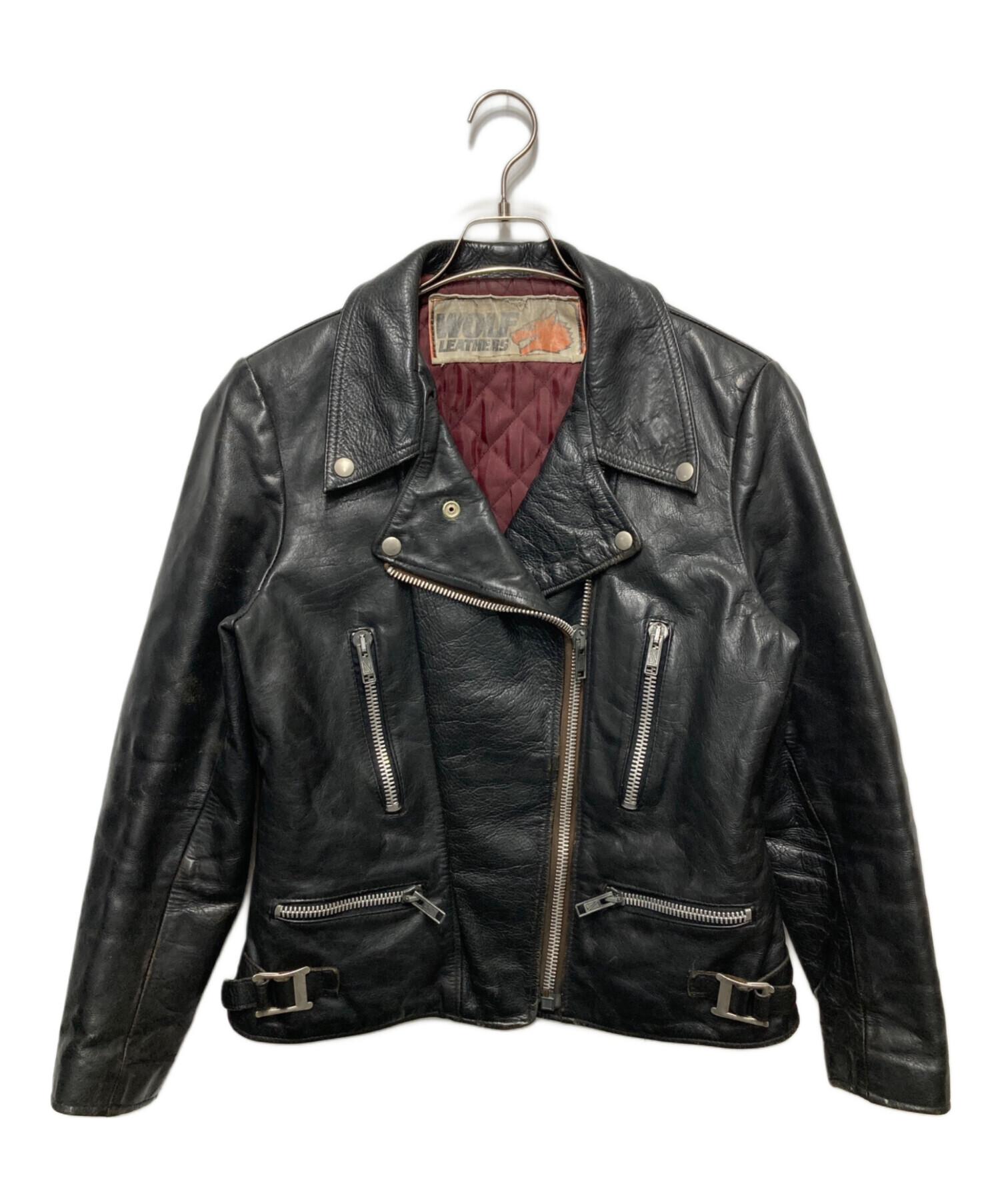 中古・古着通販】WOLF LEATHERS (ウルフレザー) 70s レザーライダース