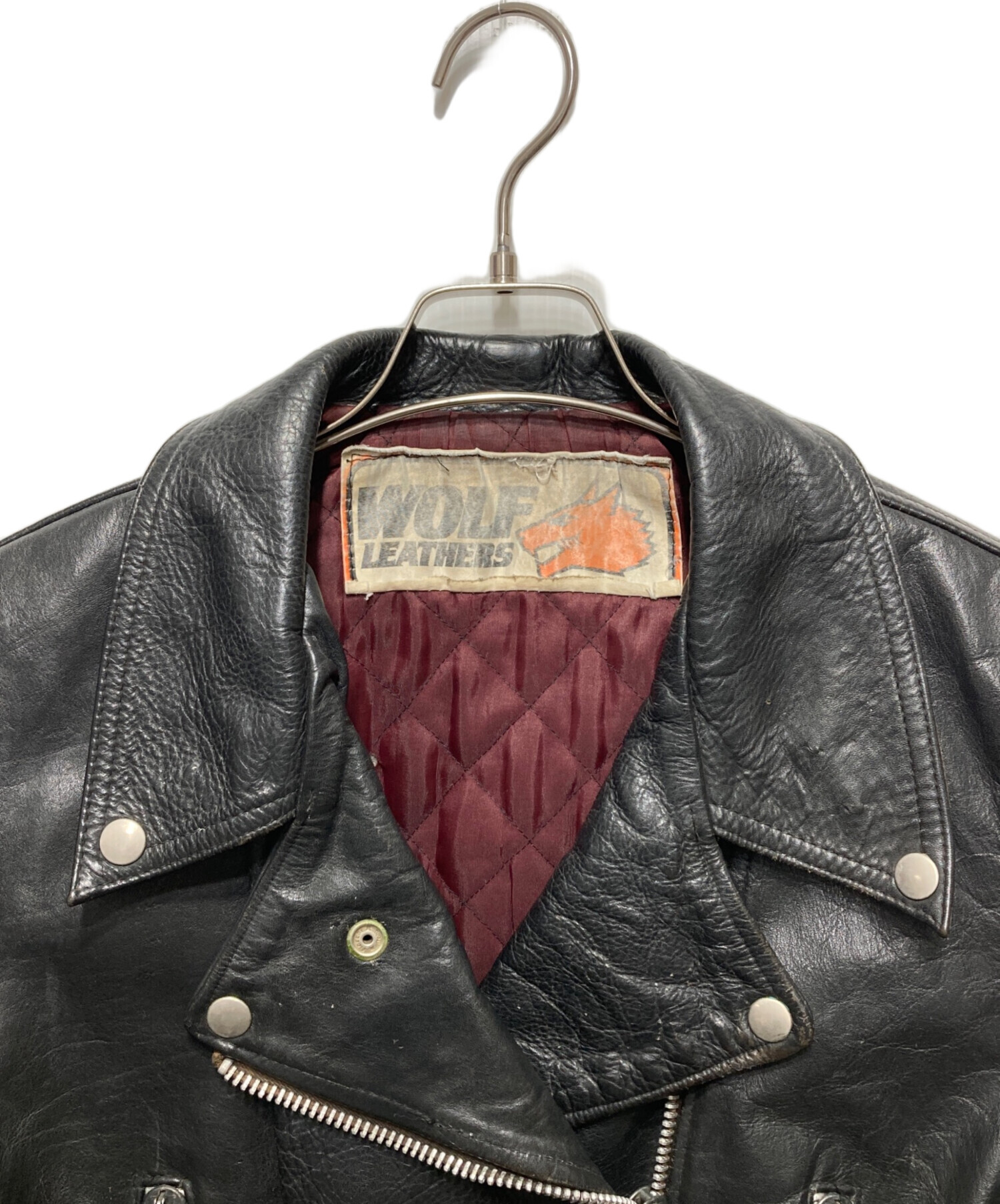 中古・古着通販】WOLF LEATHERS (ウルフレザー) 70s レザーライダース