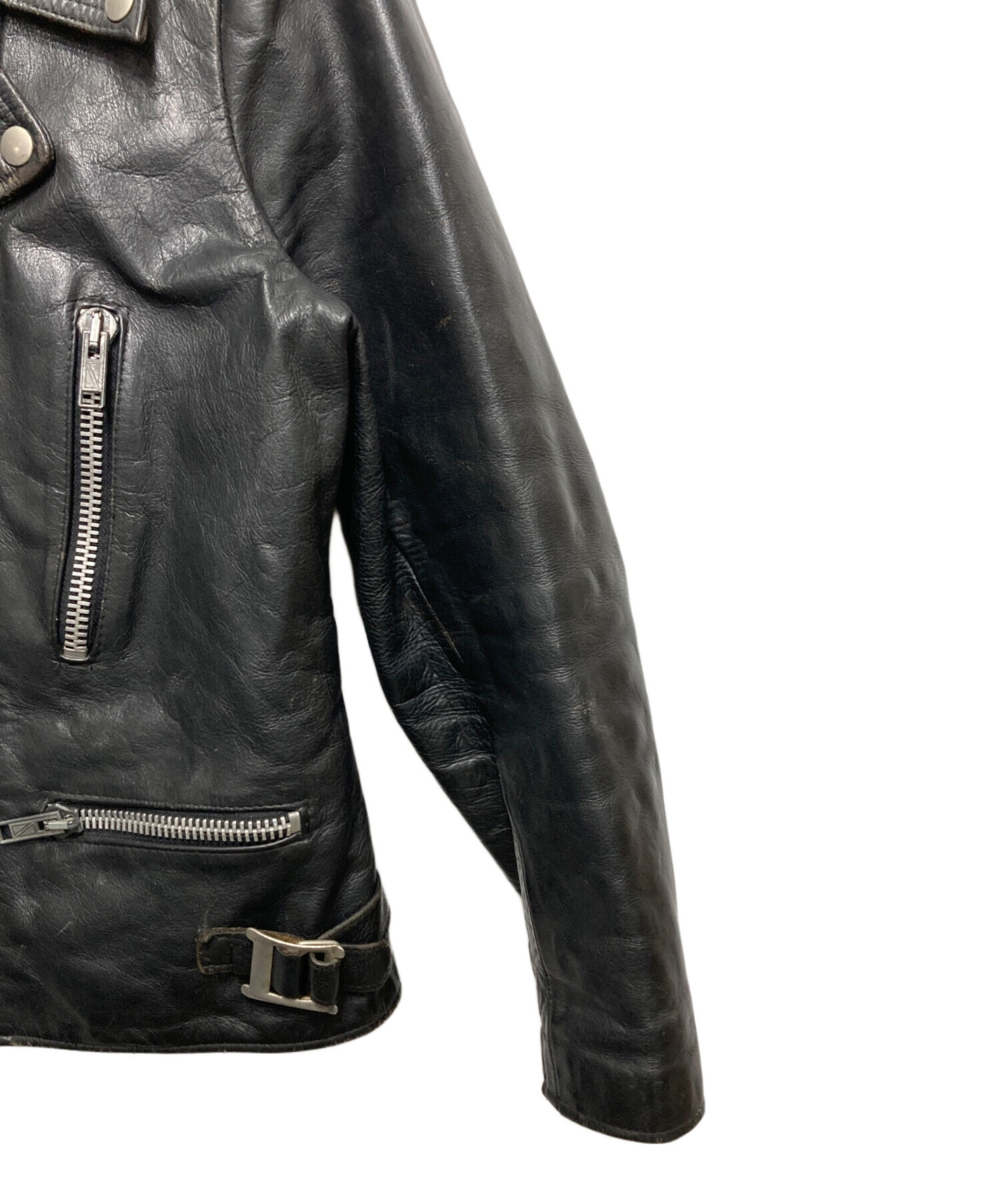 中古・古着通販】WOLF LEATHERS (ウルフレザー) 70s レザーライダース
