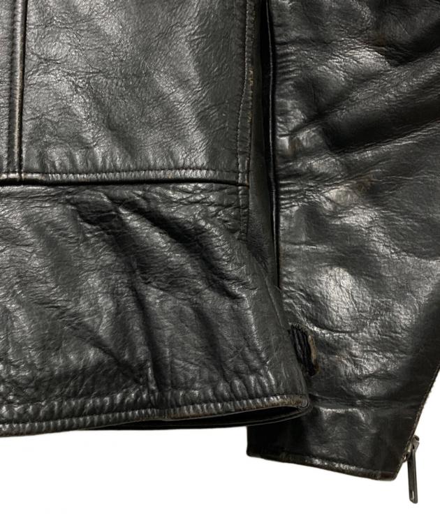 70s【メンズ仕様/茶芯/神サイズ46】 WOLF LEATHERSウルフレザー 1970's DEADSTOCK（デッドストック） “ウルフレザー （WOLF LEATHER
