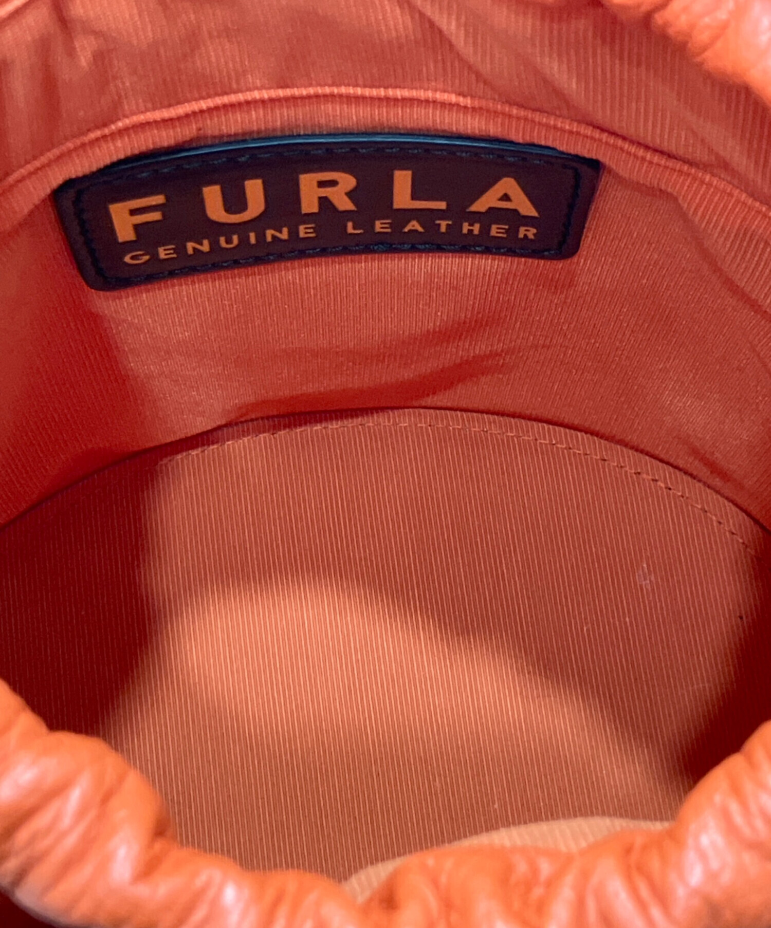中古・古着通販】FURLA (フルラ) GIOVE MINI BUCKET BAG オレンジ 
