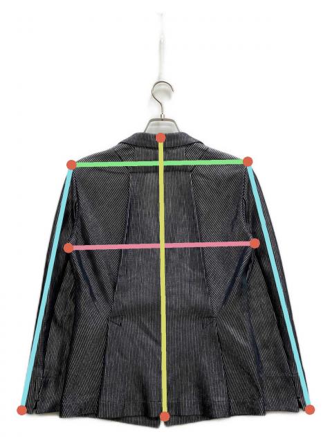 中古・古着通販】ISSEY MIYAKE (イッセイミヤケ) ストライプテーラード