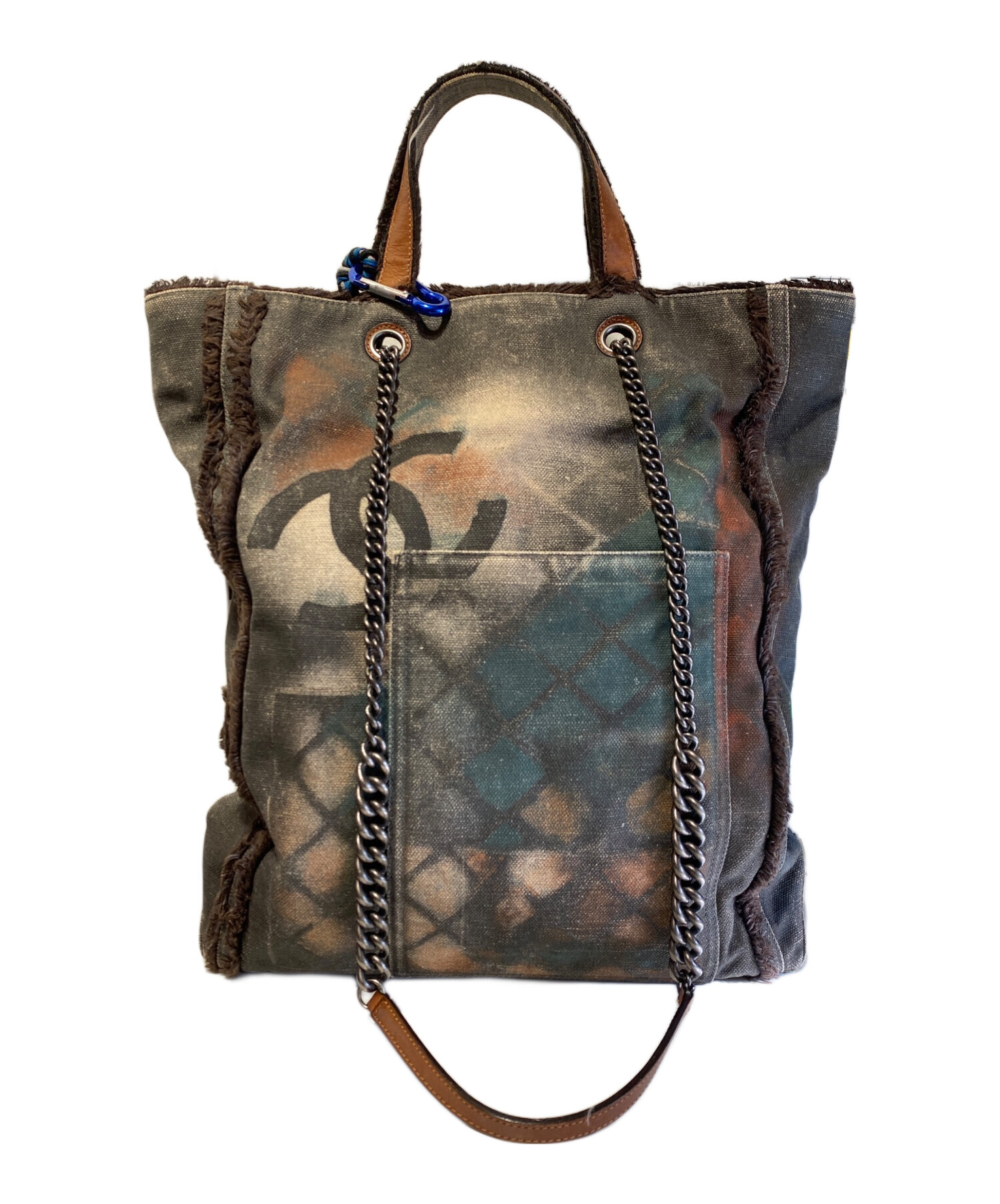 シャネル 2WAYチェーントート  【Aランク】【中古】 中古・古着通販】CHANEL (シャネル) 2Wayチェーントートバッグ