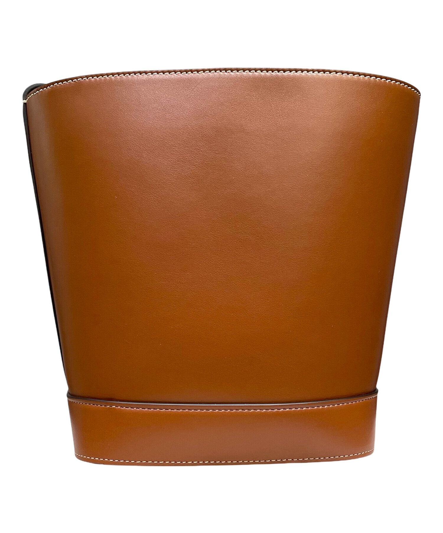 セリーヌ スモール バケット キュイル トリオンフ ブラウン タン レザー 中古・古着通販】CELINE (セリーヌ) スモール バケット キュイル