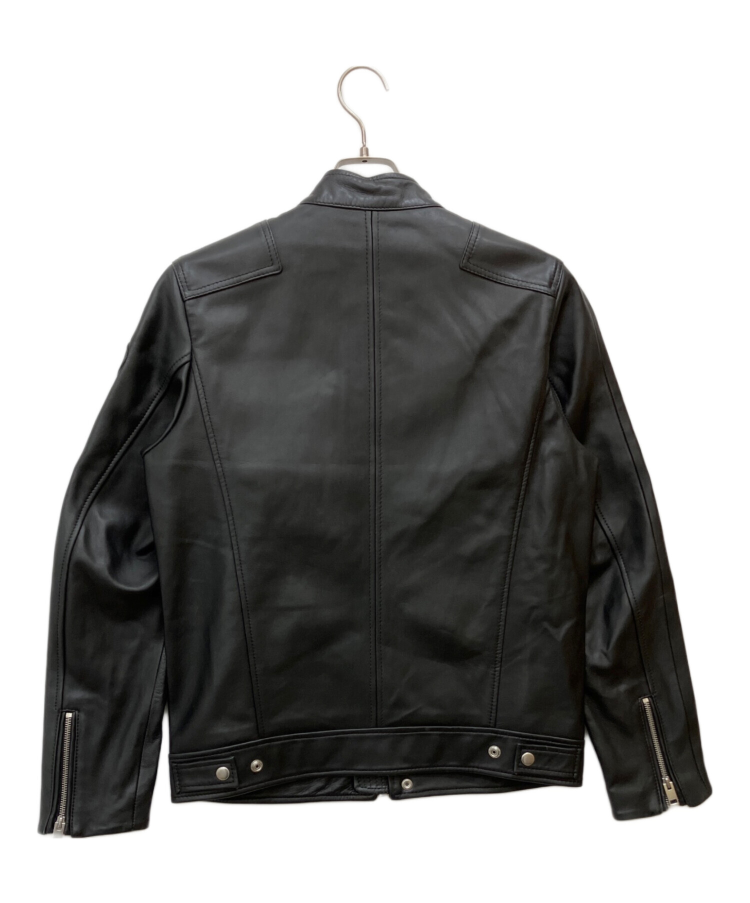 DIESEL ブラック シングルライダースジャケット 1978 中古・古着通販】DIESEL (ディーゼル) シングルライダースジャケット