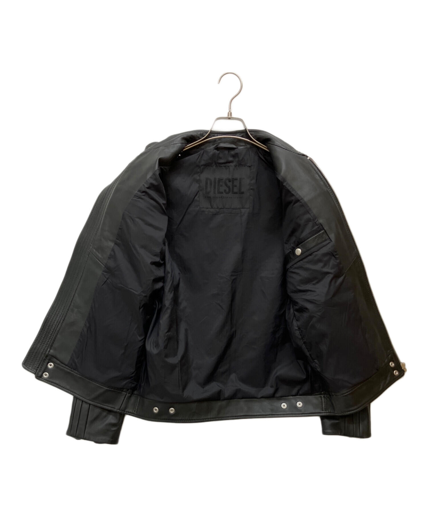 中古・古着通販】DIESEL (ディーゼル) シングルライダースジャケット