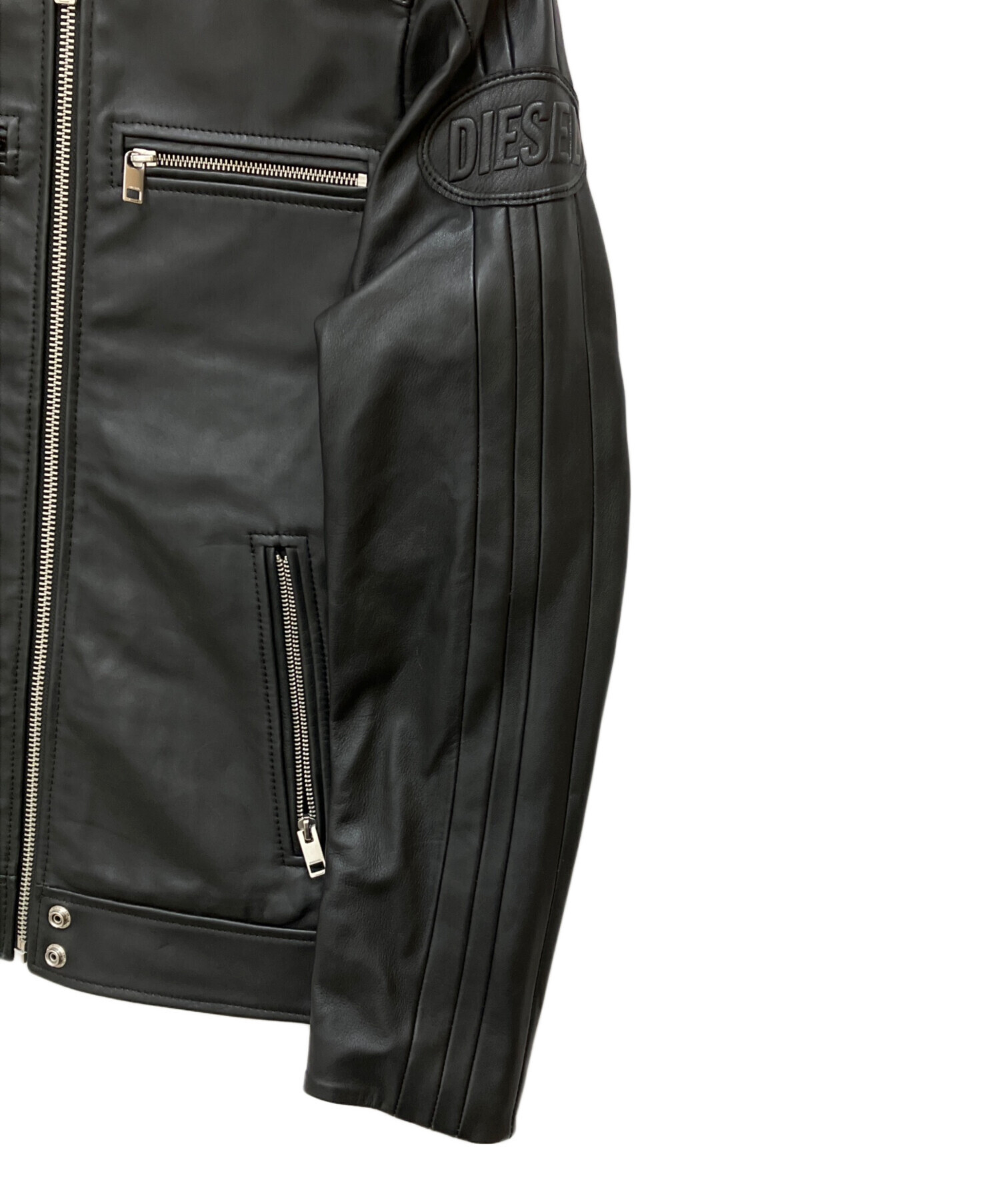 中古・古着通販】DIESEL (ディーゼル) シングルライダースジャケット