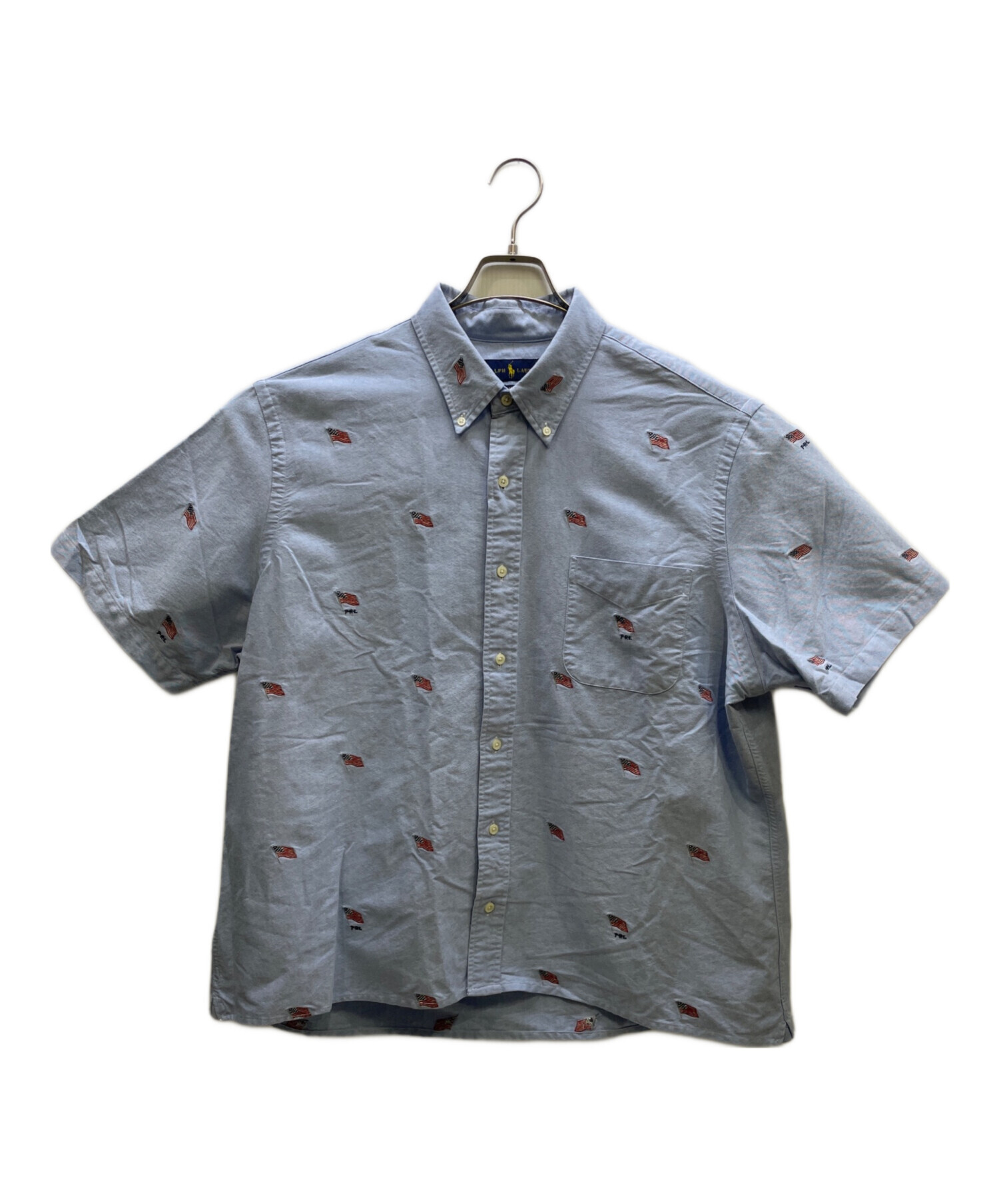 中古・古着通販】RALPH LAUREN (ラルフローレン) 刺繍半袖シャツ 