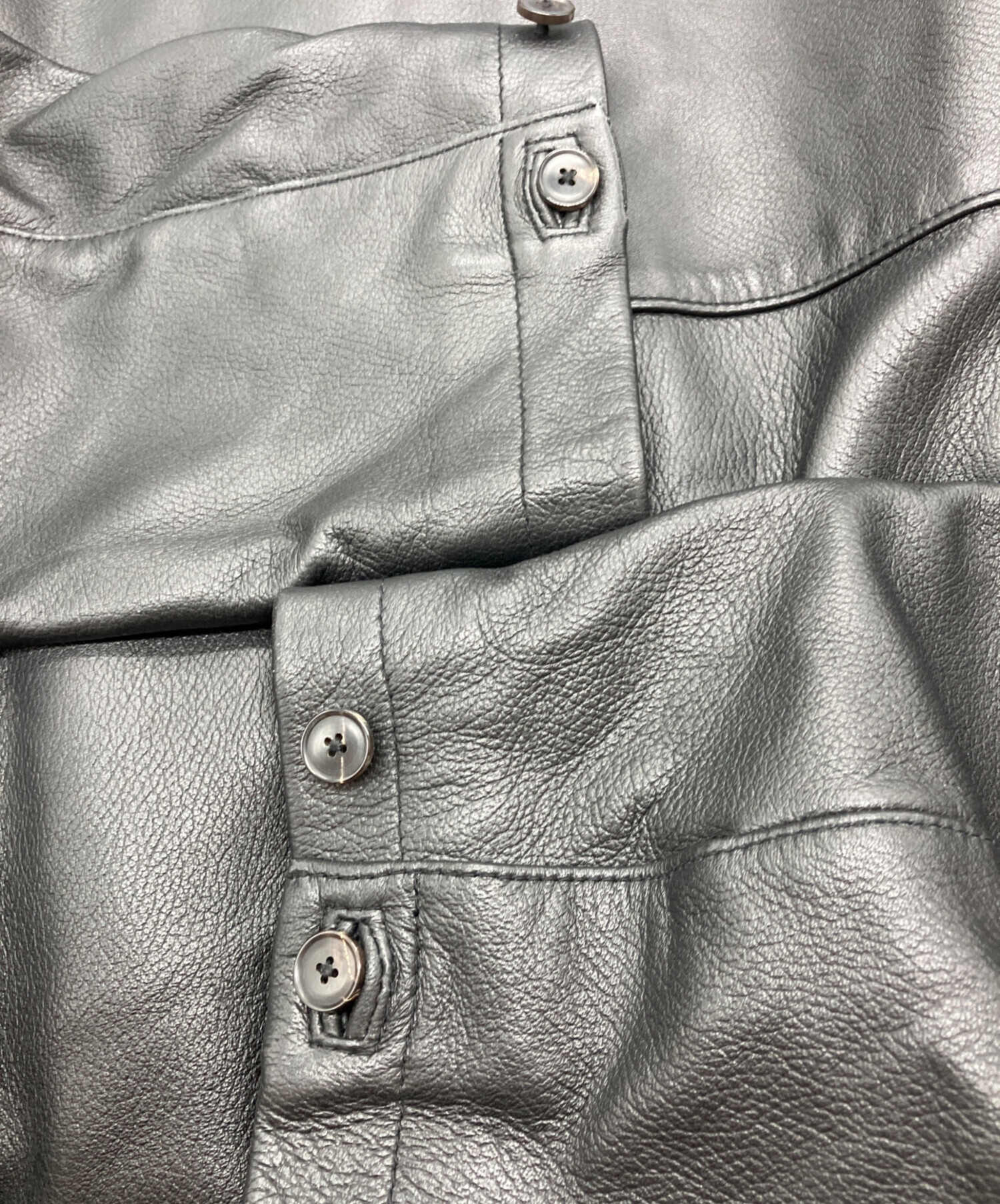 中古・古着通販】STEVEN ALAN (スティーブンアラン) シボ シープレザー