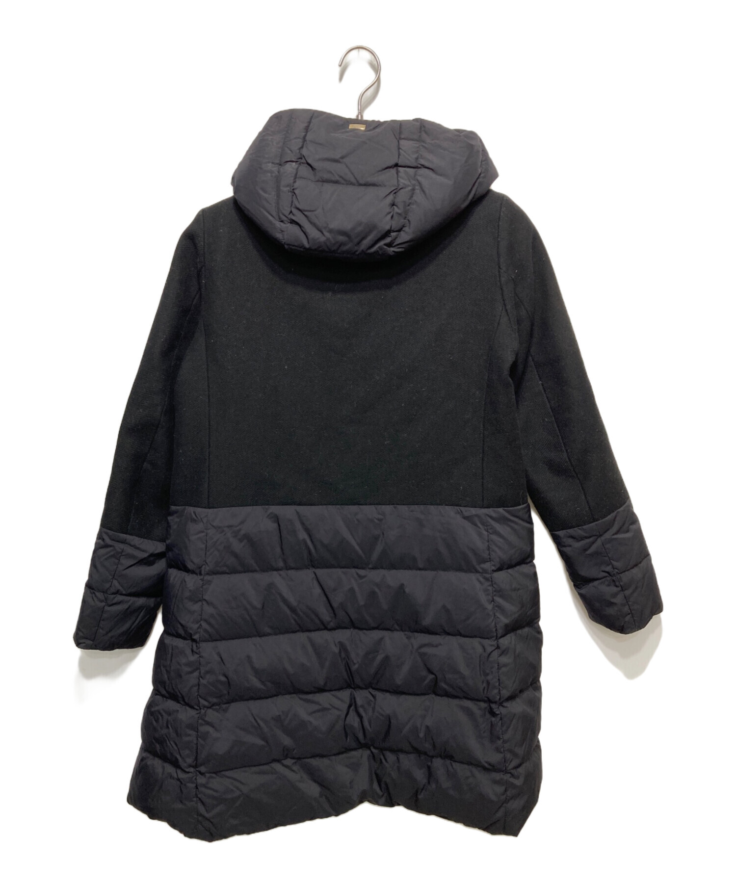 中古・古着通販】HERNO (ヘルノ) ウール切替ダウンジャケット ブラック