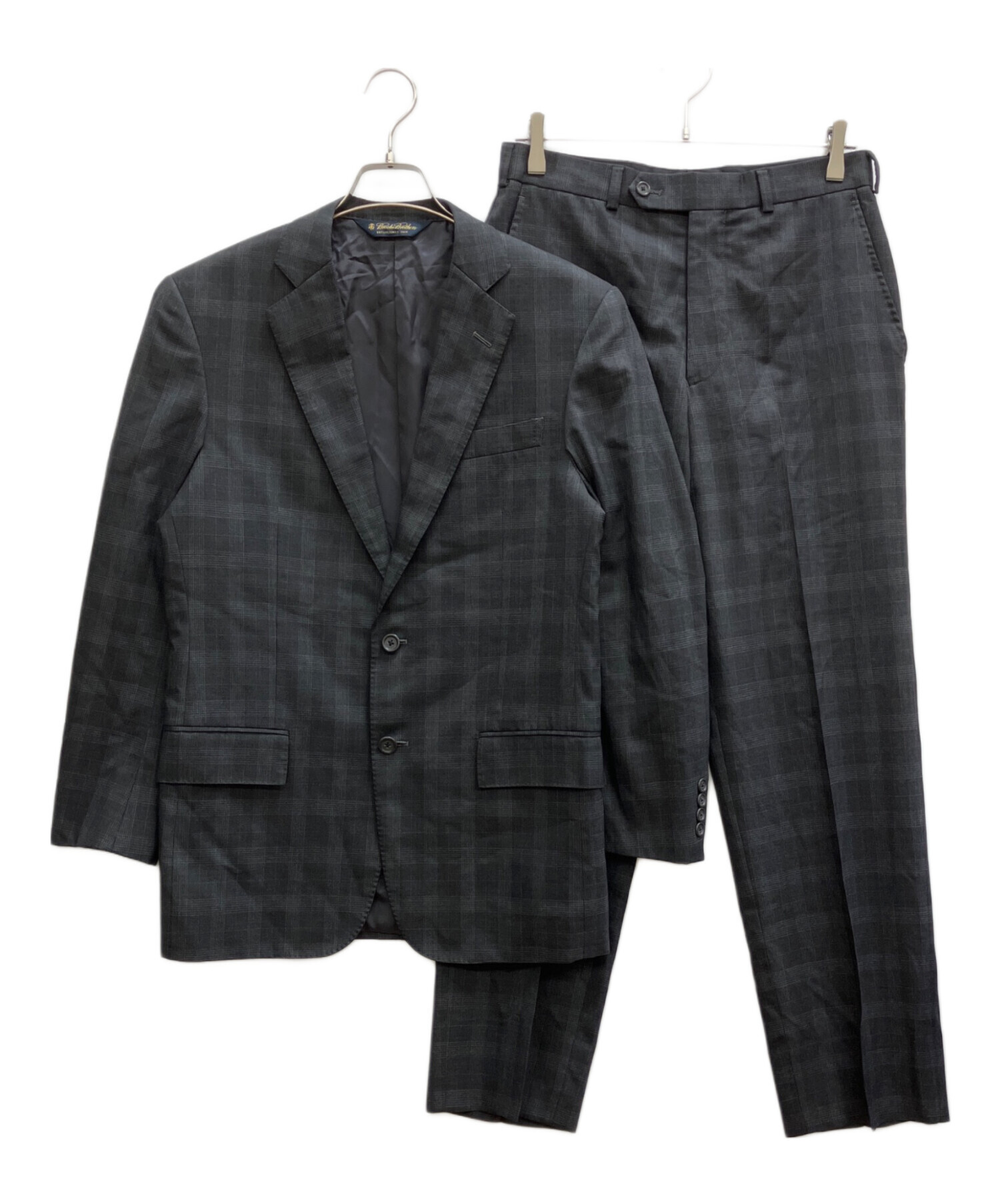 ブルックスブラザーズ スーツ セットアップ ブラック 無地 Mサイズ相当 中古・古着通販】BROOKS BROTHERS (ブルックスブラザーズ