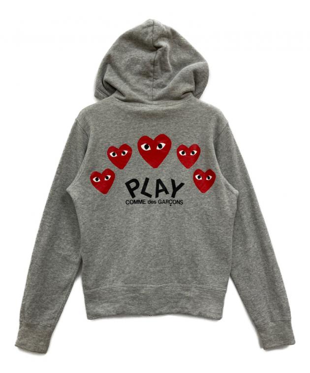 コムデギャルソン グレーパーカー 中古・古着通販】PLAY COMME des GARCONS (プレイコムデギャルソン