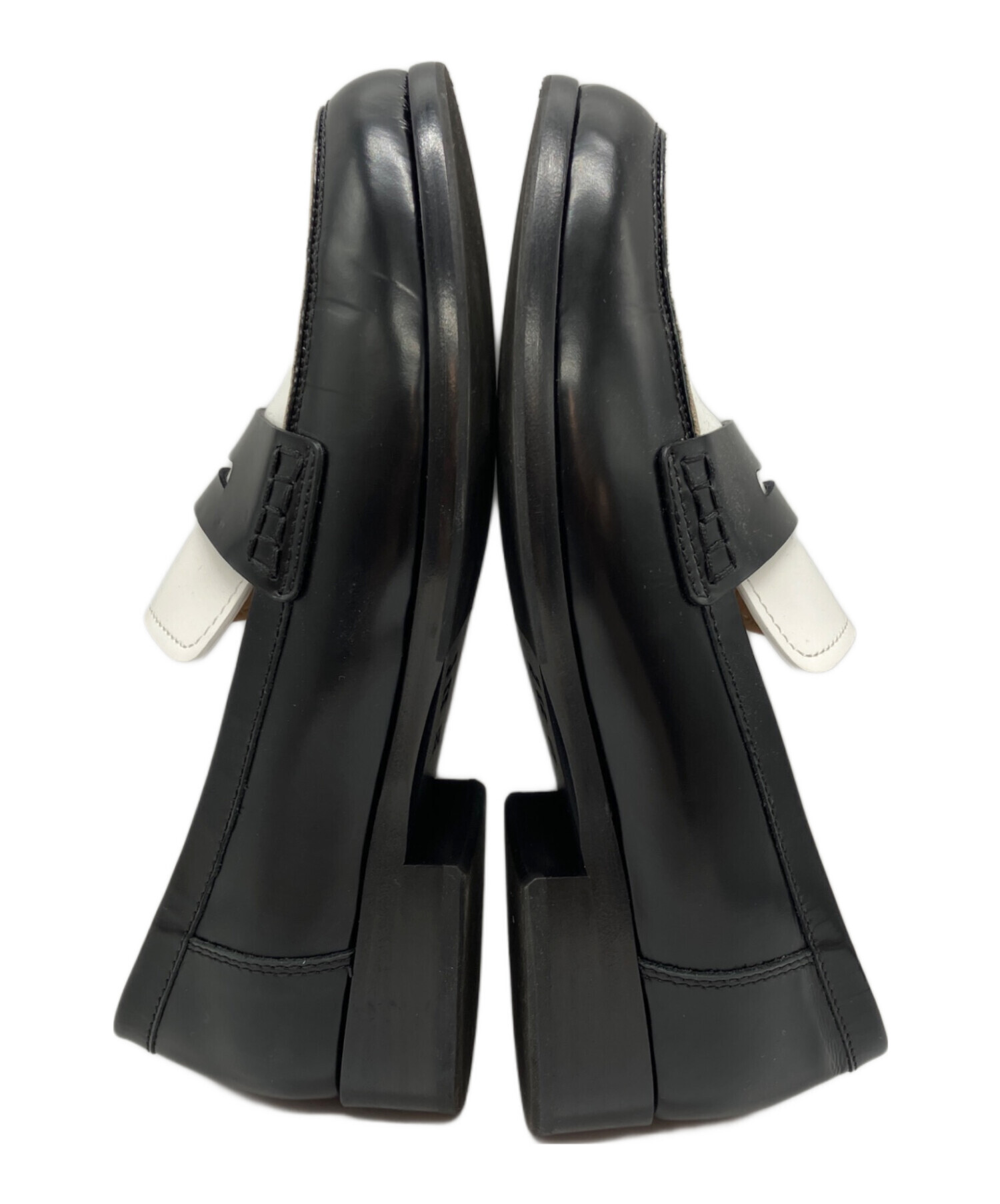 中古・古着通販】PELLICO (ペリーコ) ローファー ブラック×ホワイト