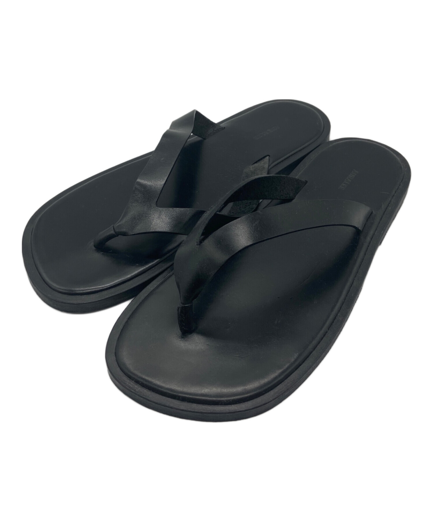 中古・古着通販】AURALEE (オーラリー) LEATHER TONG SANDALS ブラック