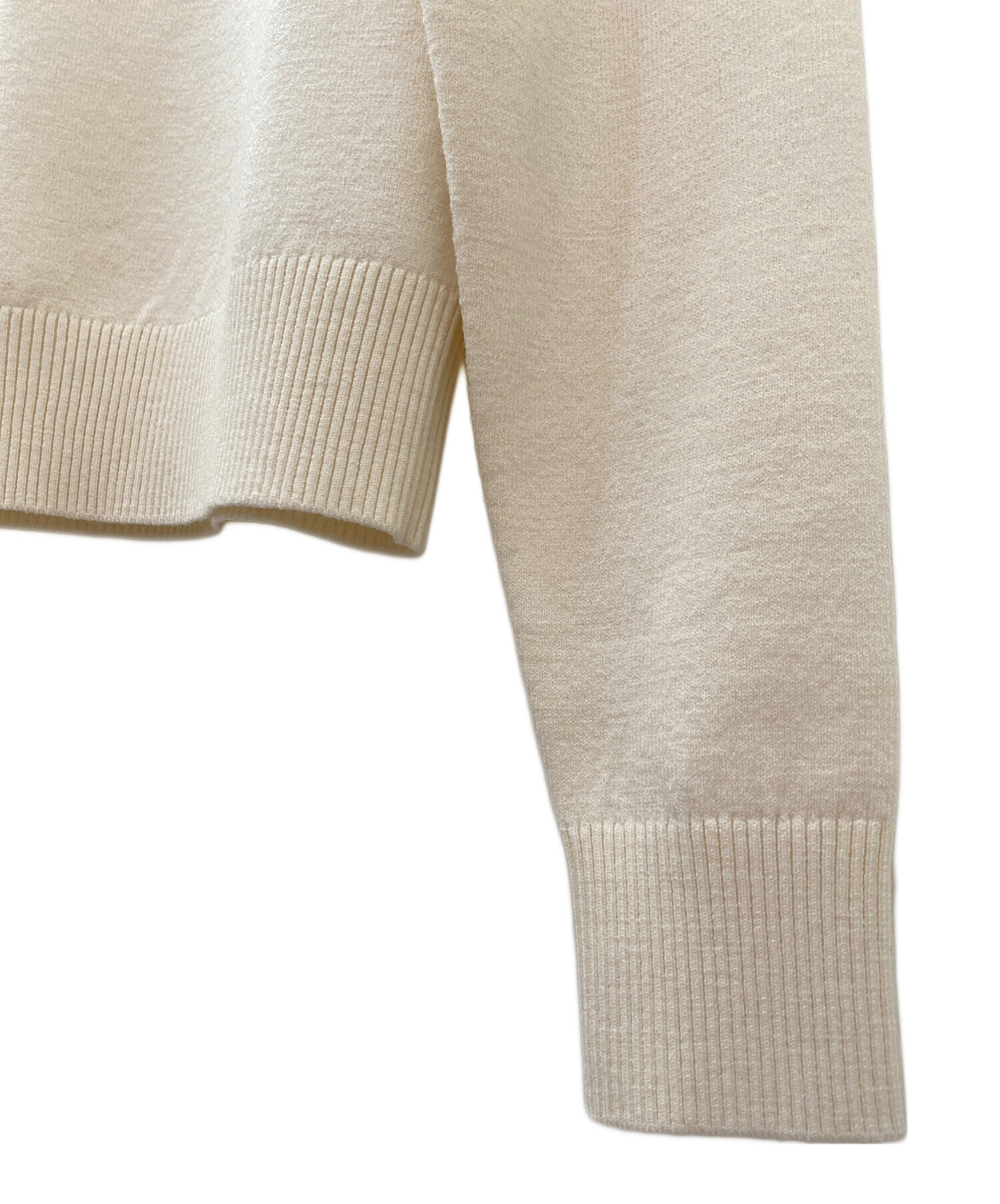 未使用　patou ウールブレンドセーター 中古・古着通販】patou (パトゥ) ウールブレンドセーター オフホワイト