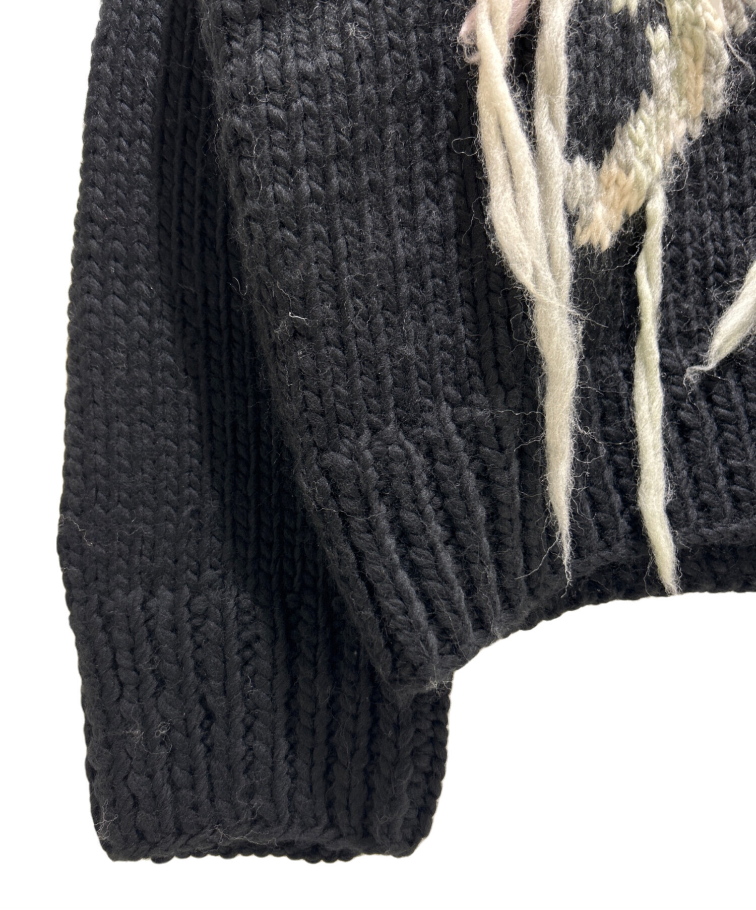 GANNI ガニー 24AW Graphic Wool Mix Knit グラフィックウールミックスニット BD.C グレー S GANNI ガニー 24AW Graphic Wool Mix Knit グラフィックウールミックス