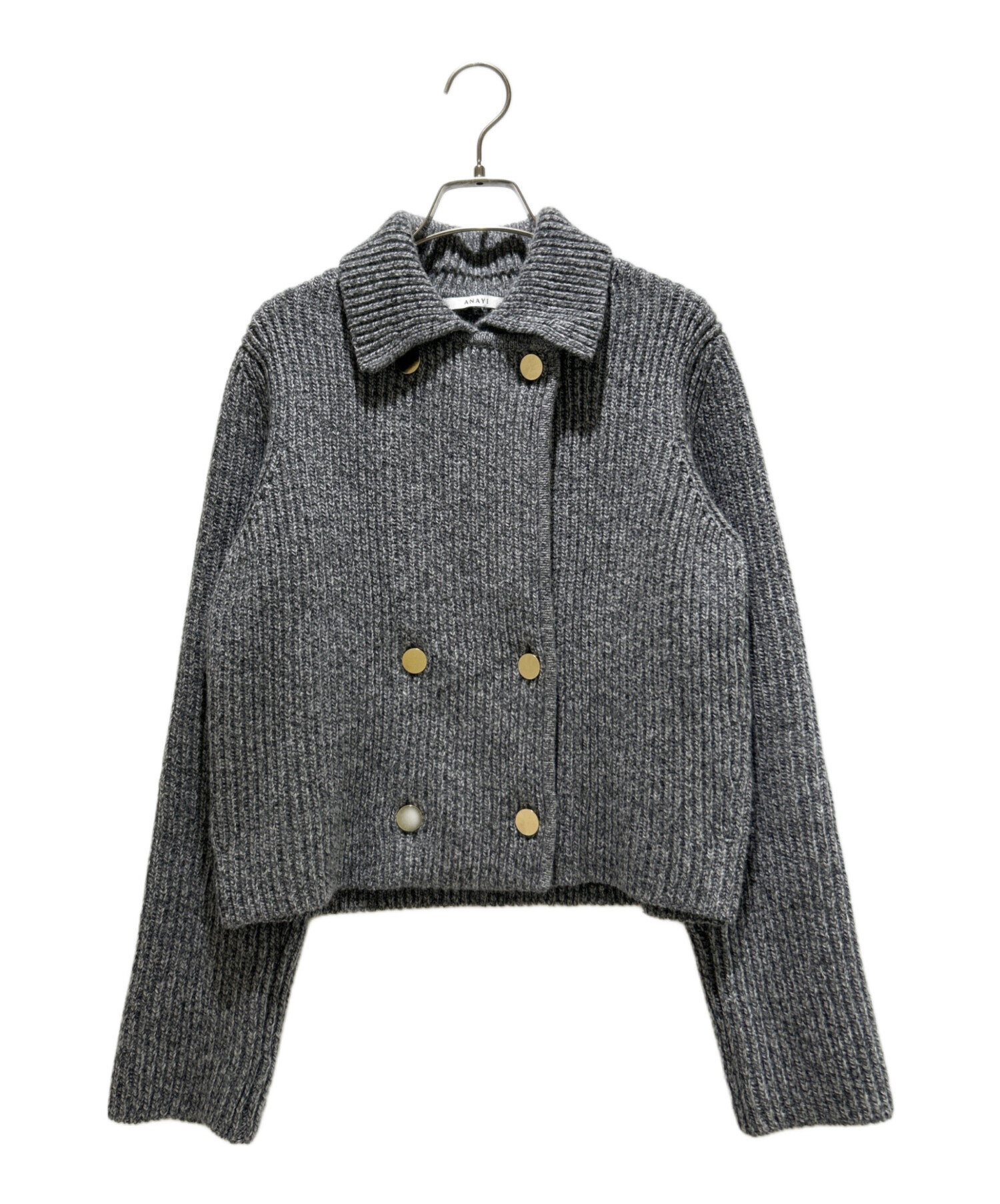 ANAYI ニットジャケット　ニットカーディガン　パシュミナグレー　セット STAFF STYLING|ANAYI OFFICIAL ONLINE STORE｜アナイ 公式サイト
