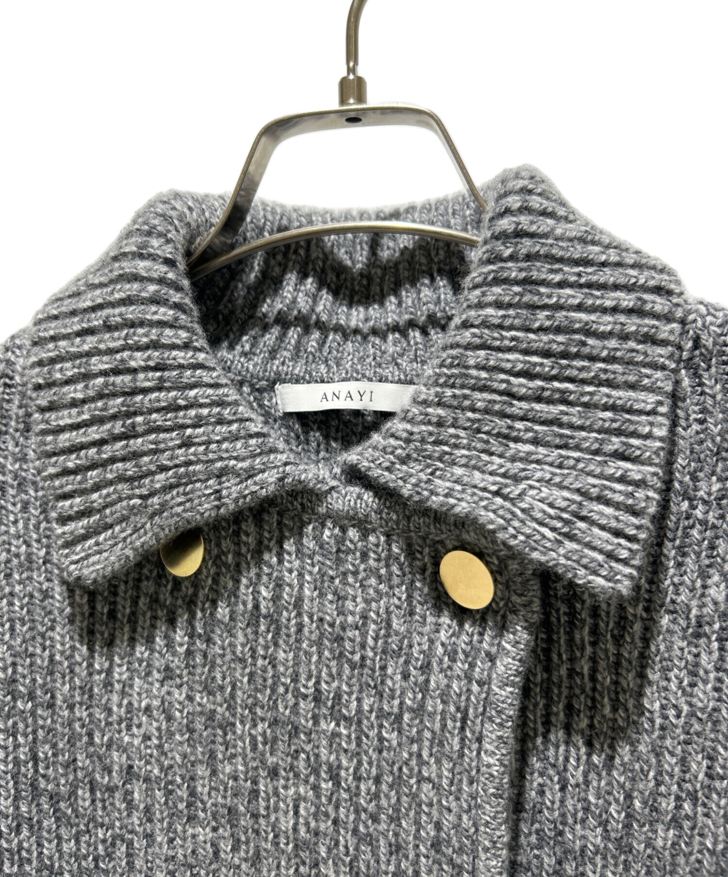 ANAYI ニットジャケット　ニットカーディガン　パシュミナグレー　セット STAFF STYLING|ANAYI OFFICIAL ONLINE STORE｜アナイ 公式サイト