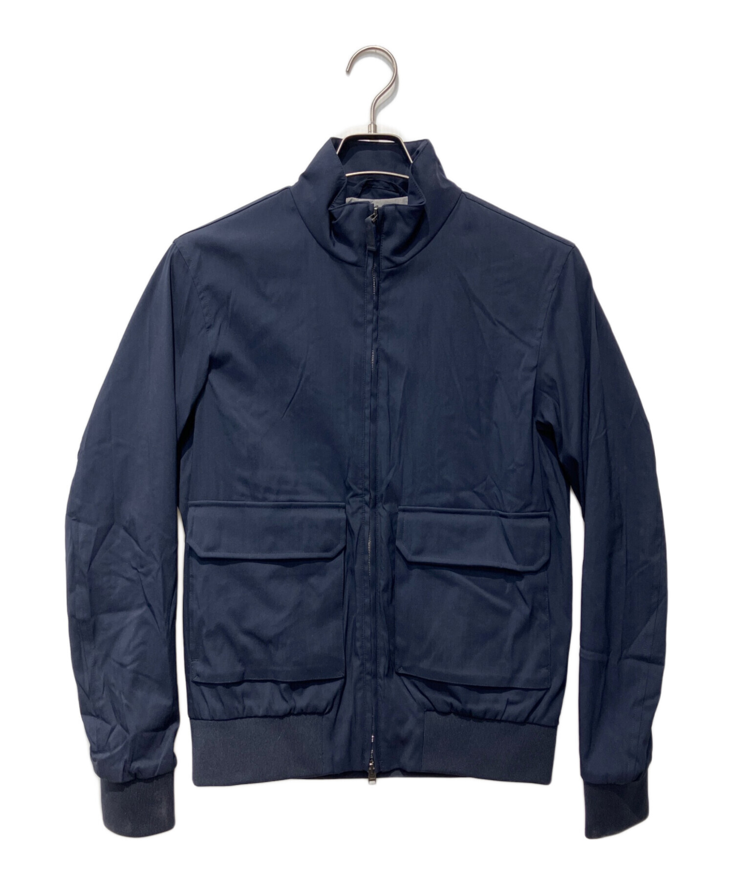 HERNO ヘルノ ブルゾン ウール カシミヤ ネイビー 中古・古着通販】HERNO (ヘルノ) ヴァルスター型ブルゾン ネイビー
