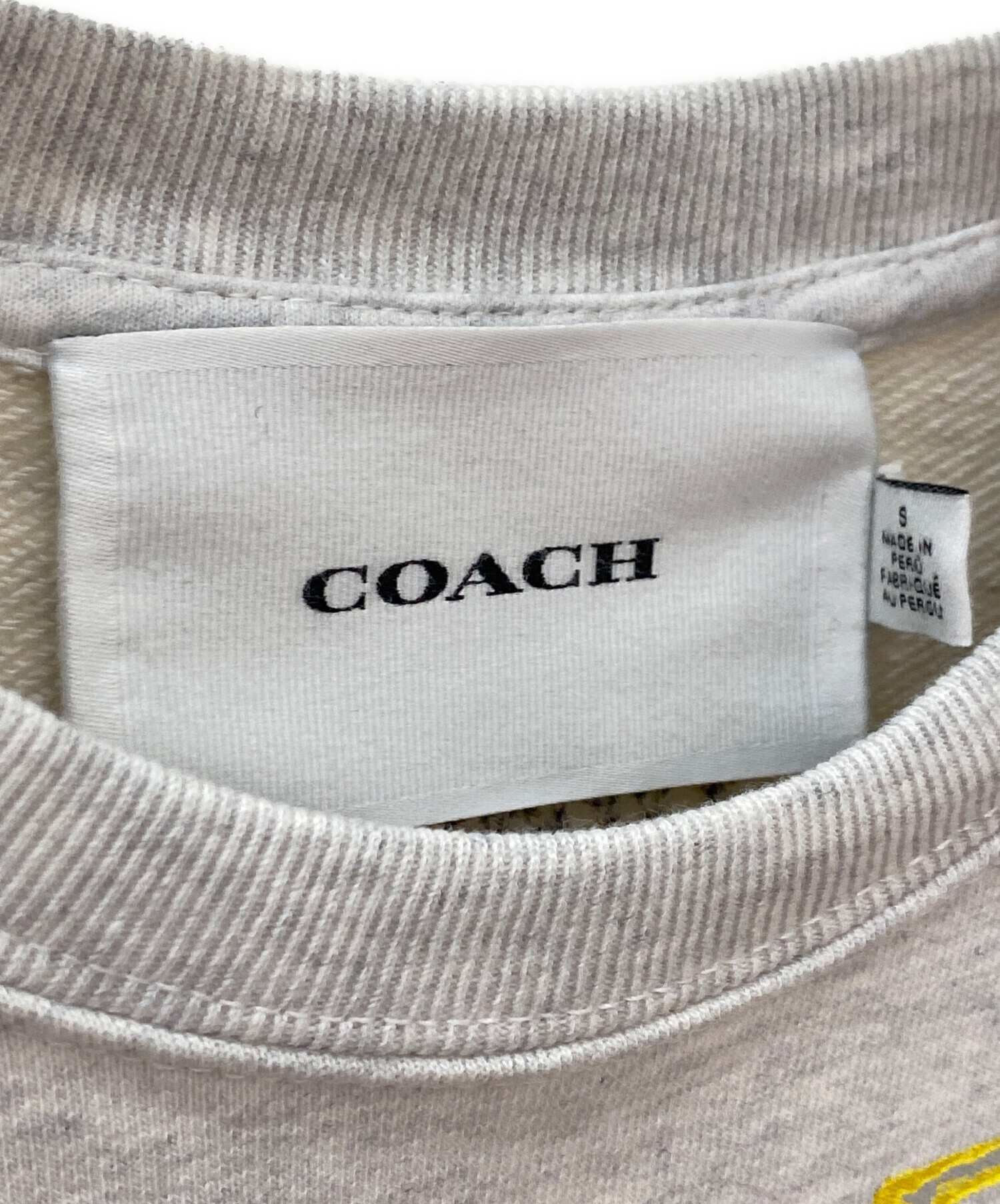 中古・古着通販】COACH (コーチ) スケッチ プリント クルーネック 