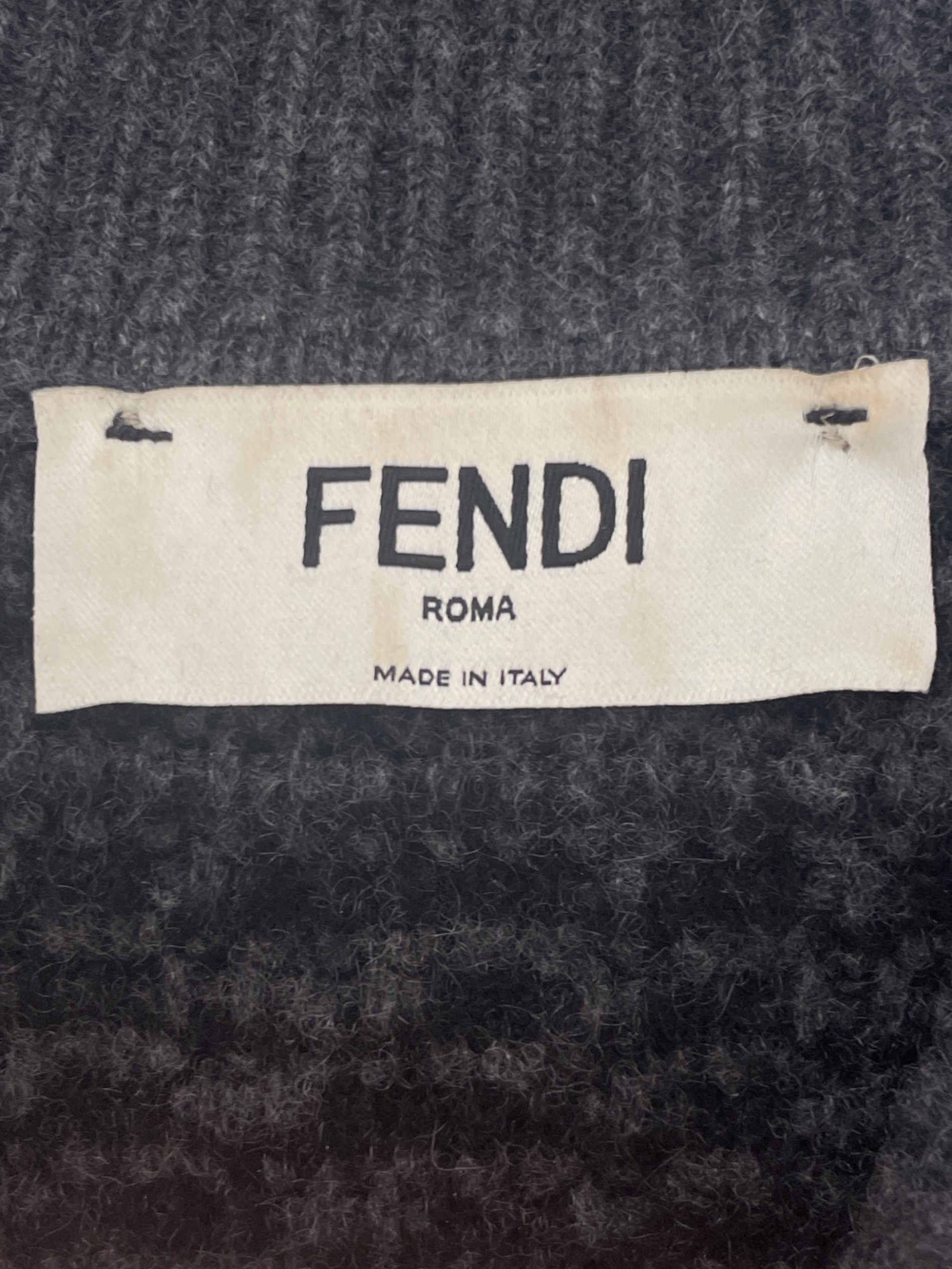 最終値下げ！早い者勝ち！FENDI ロゴニット 中古・古着通販】FENDI (フェンディ) FFロゴ ズッカ柄 カシミヤ 長袖
