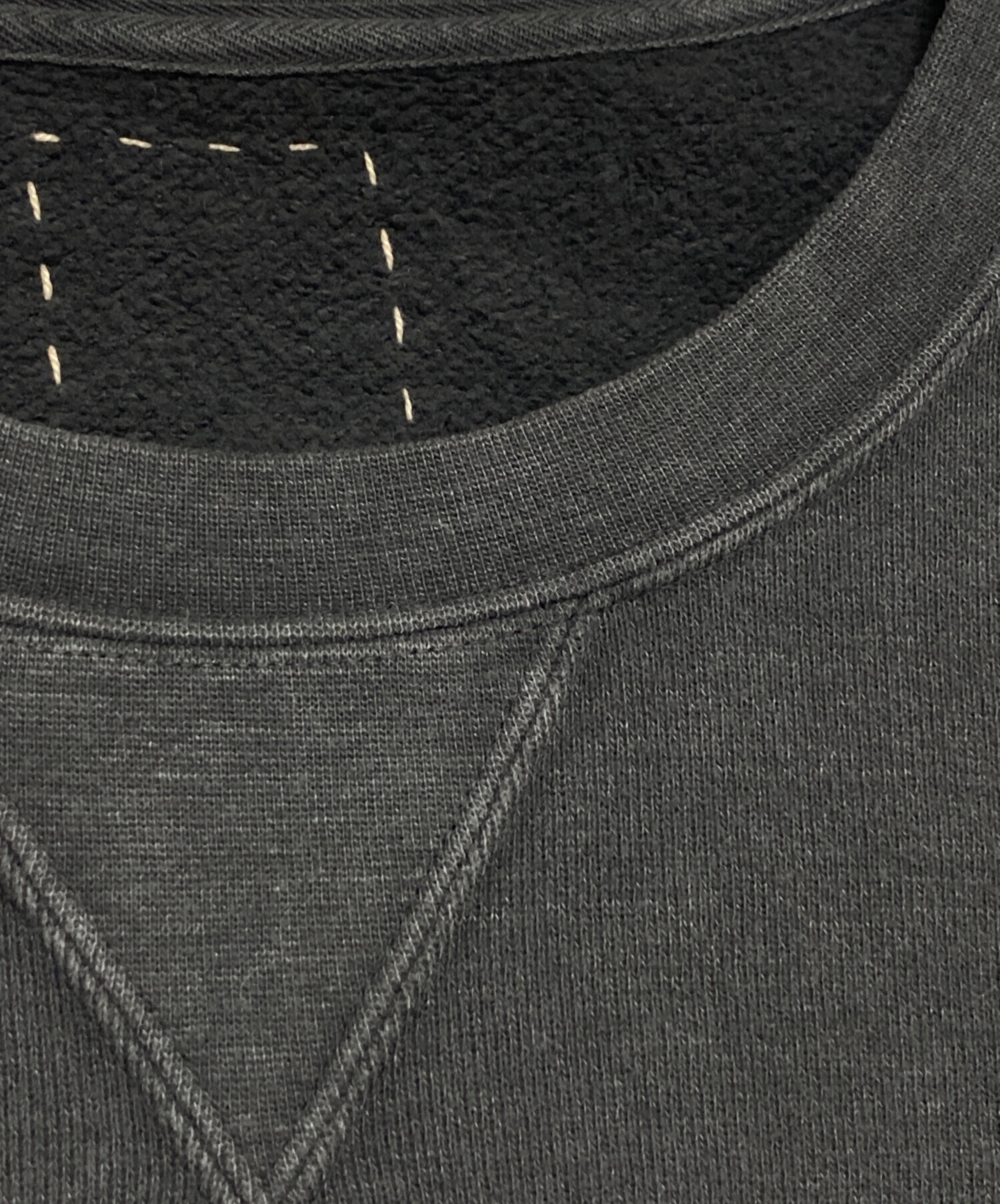 中古・古着通販】VISVIM (ビズビム) JUMBO SB SWEAT 3/4 DMGD BLACK 