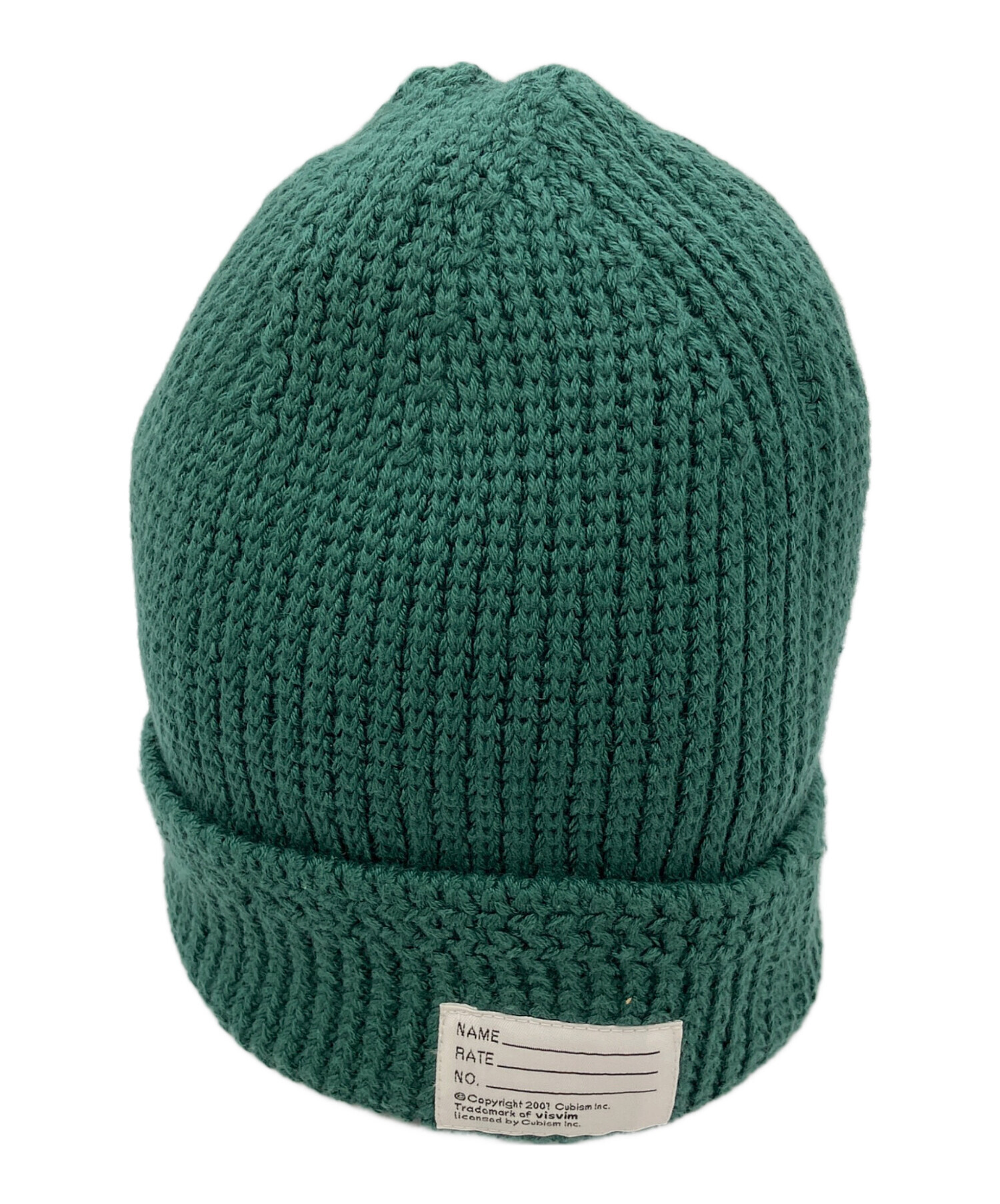 visvim ニット帽 ビズビム COTTON KNIT CAP 中古・古着通販】VISVIM (ビズビム) KNIT BEANIE (COTTON) グリーン