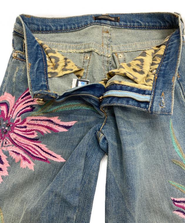 中古・古着通販】ROBERTO CAVALLI (ロベルトカヴァリ) 刺繍デニム