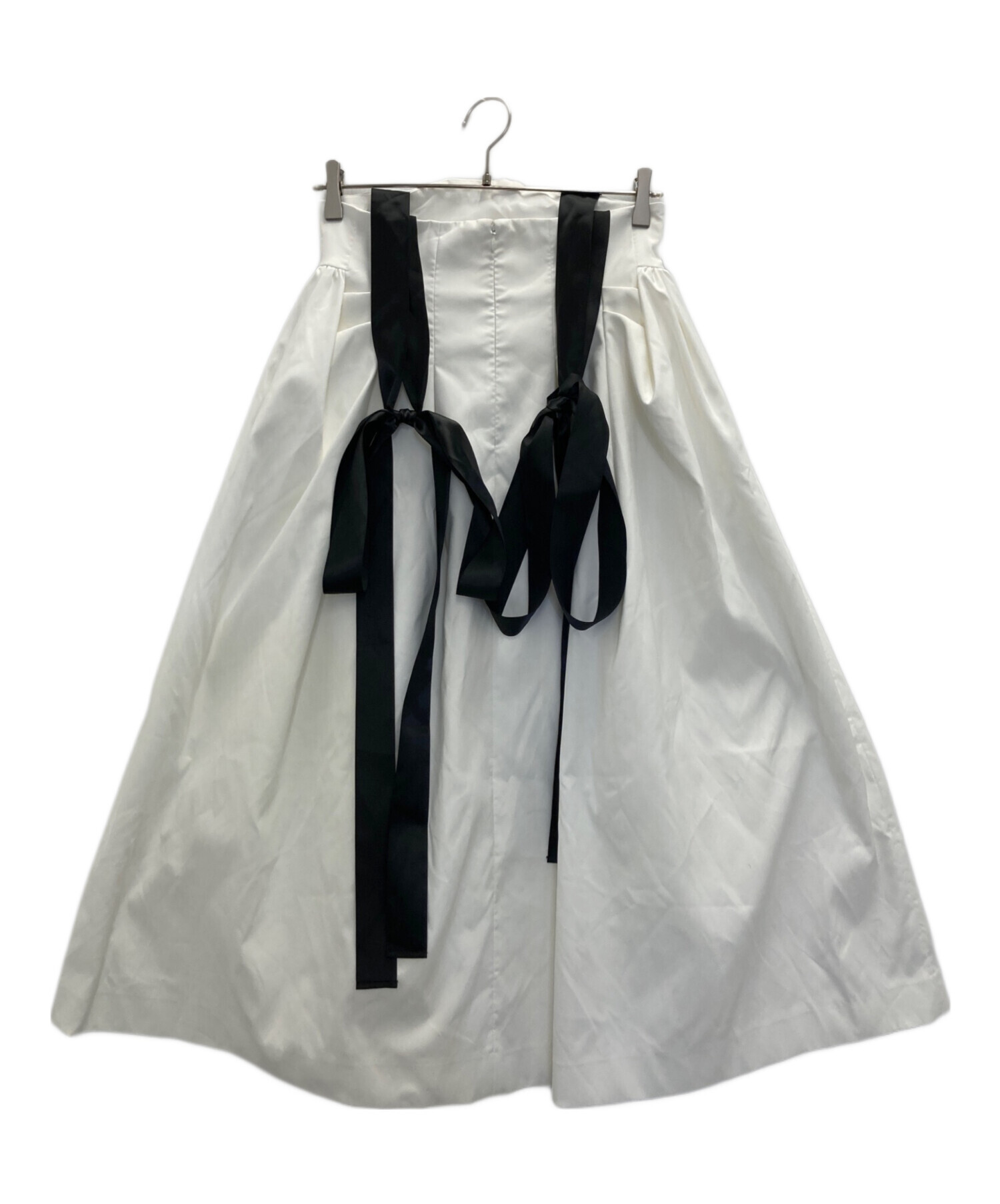 新品未使用タグ付　BIBIYMIADOTSKIRT 中古・古着通販】Bibiy. (ビビィ) MIMISATINSKIRT ホワイト サイズ:S