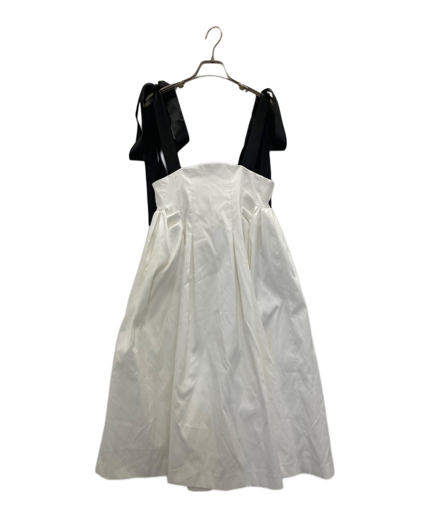 中古・古着通販】Bibiy. (ビビィ) MIMISATINSKIRT ホワイト サイズ:S