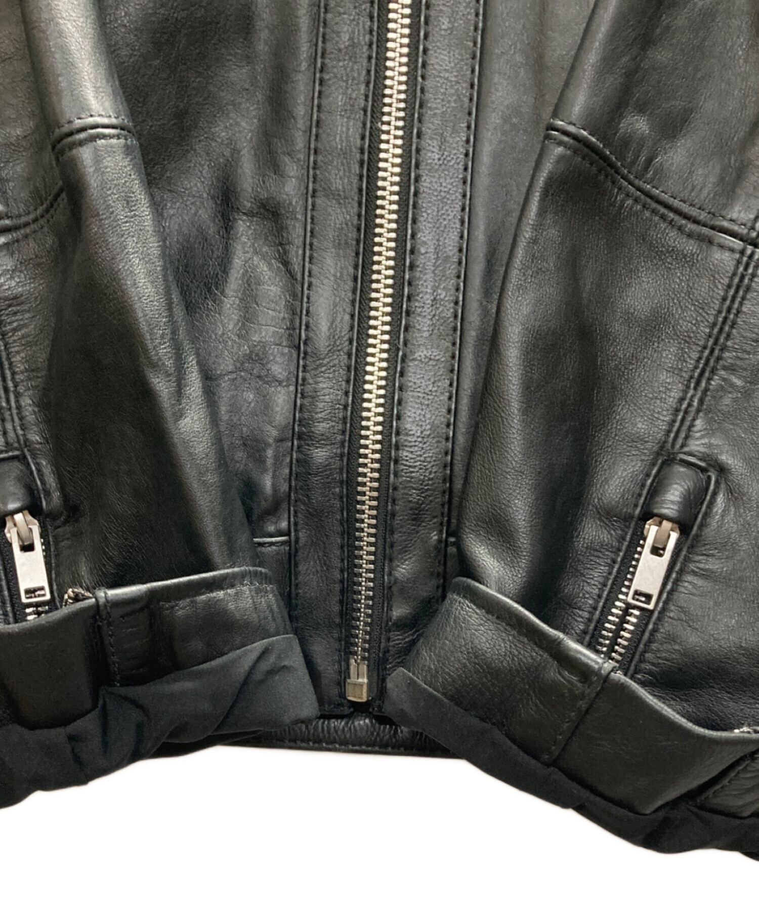中古・古着通販】ZARA (ザラ) レザージャケットボクシーフィット