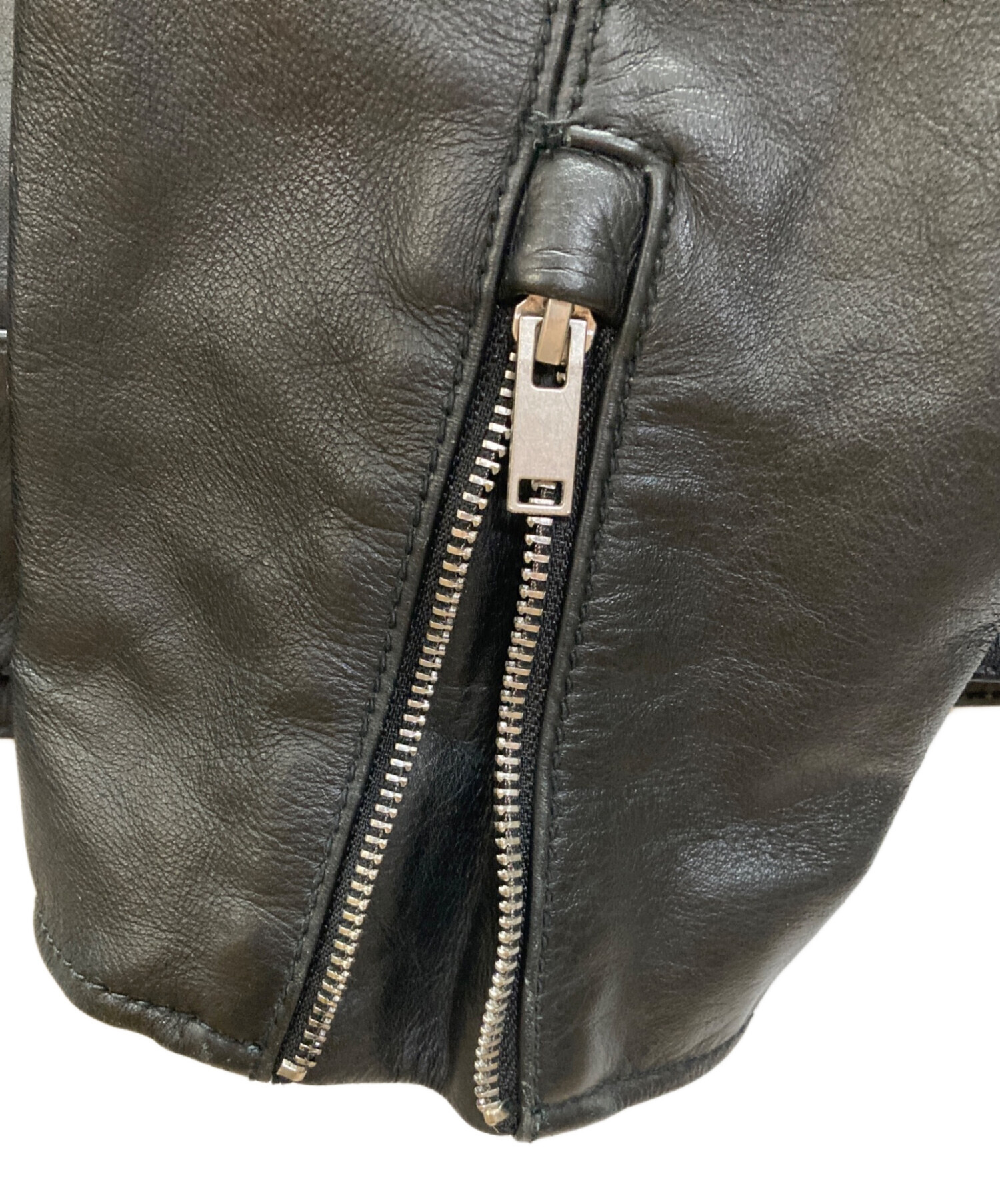 中古・古着通販】ZARA (ザラ) レザージャケットボクシーフィット 中古・古着通販】ZARA (ザラ) レザージャケットボクシーフィット