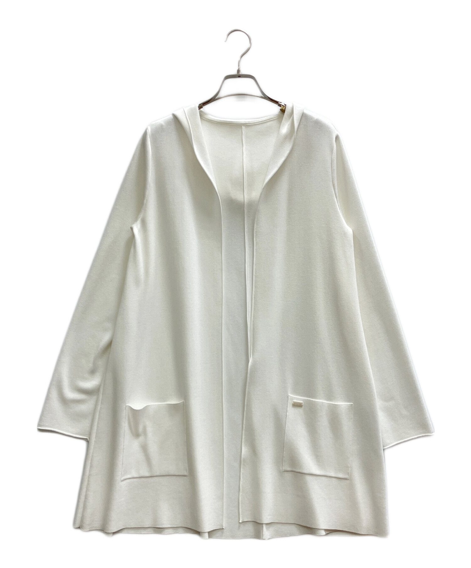 中古・古着通販】FOXEY (フォクシー) HOODIE CARDIGAN ホワイト サイズ