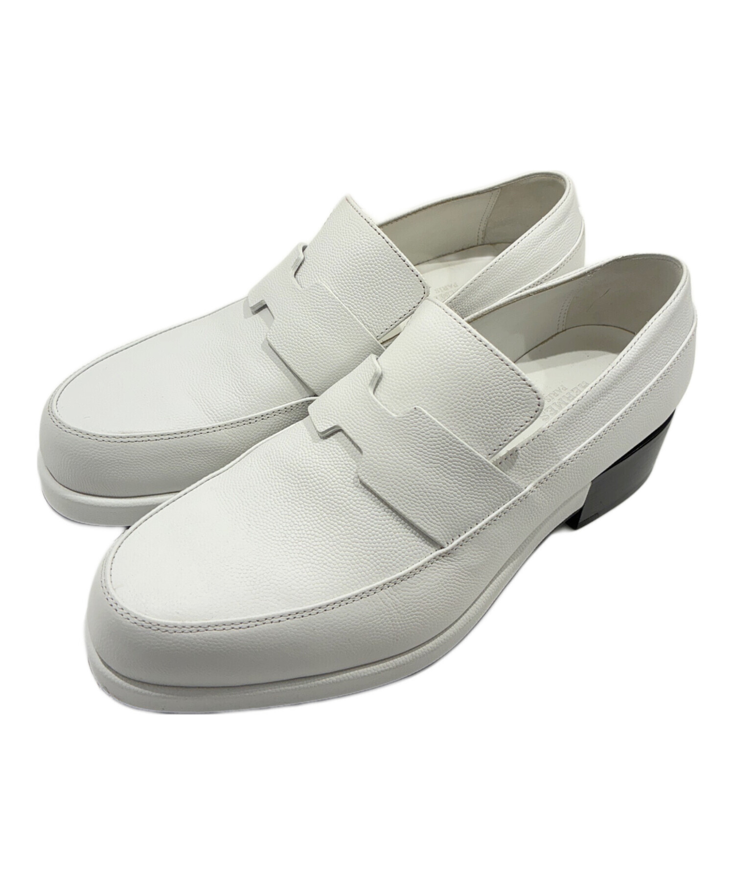 HERMES フリンジ付きホワイトモカシン 中古・古着通販】HERMES (エルメス) Gatsby loafer/ギャツビーモカシン