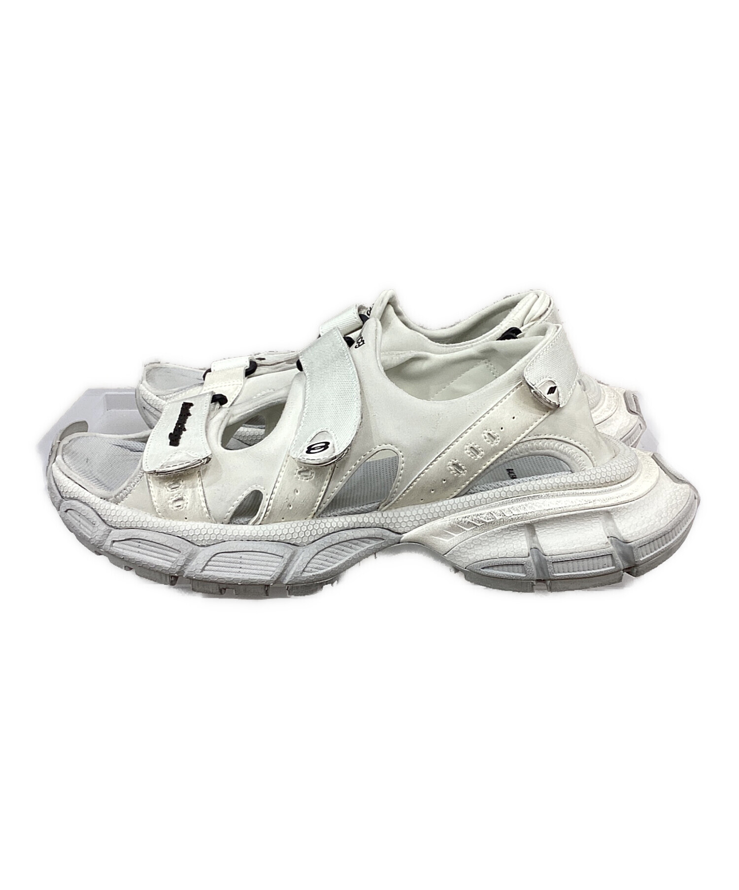 BALENCIAGA スポーツサンダル ホワイト 中古・古着通販】BALENCIAGA (バレンシアガ) 3XL サンダル ホワイト