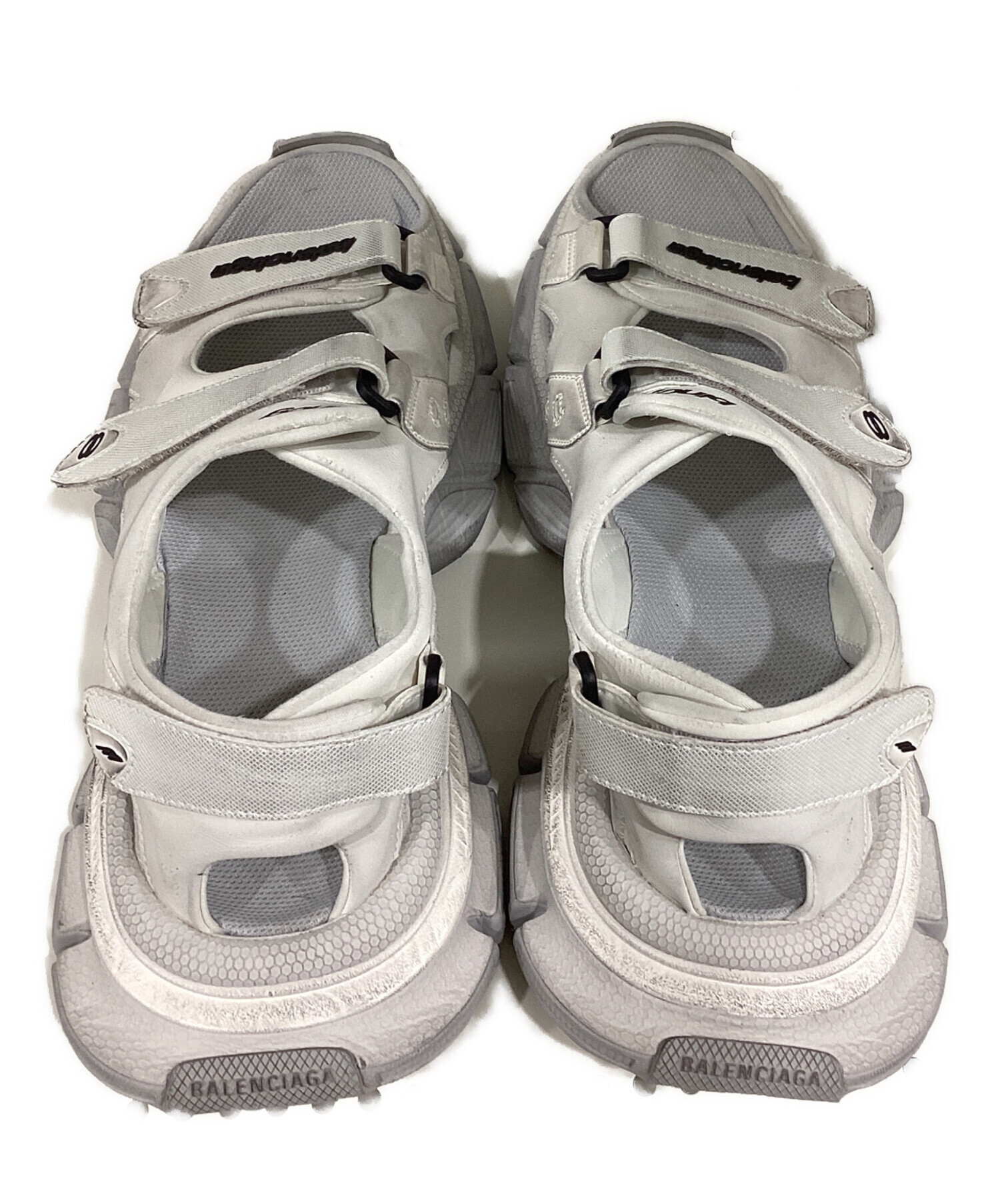 バレンシアガ　グレー サンダル サイズ40 中古・古着通販】BALENCIAGA (バレンシアガ) 3XL サンダル ホワイト