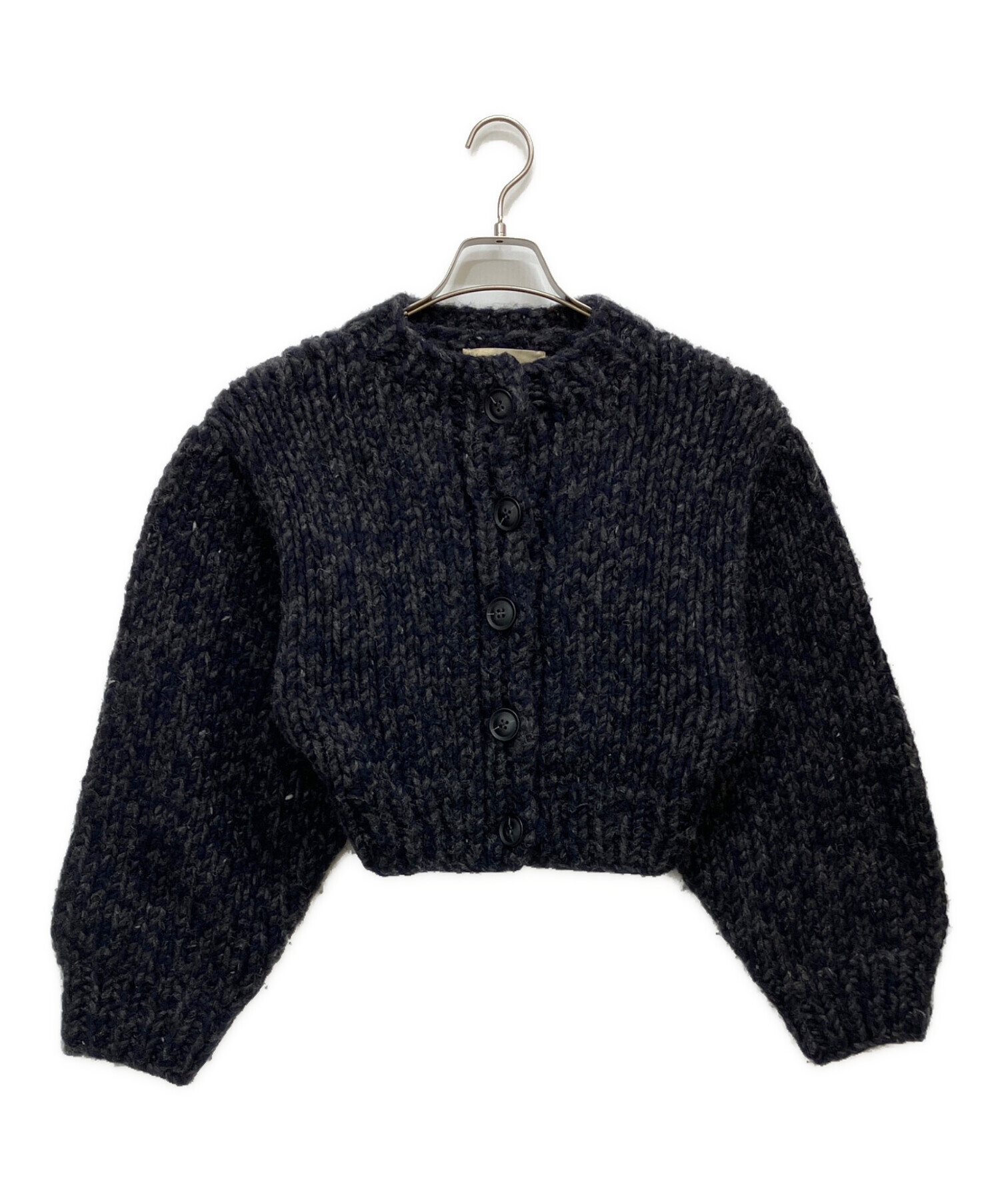THE SHISHIKUI シシクイ　WOOL JAK ネイビー 中古・古着通販】SHISHIKUI (シシクイ) Mix cardigan ネイビー サイズ